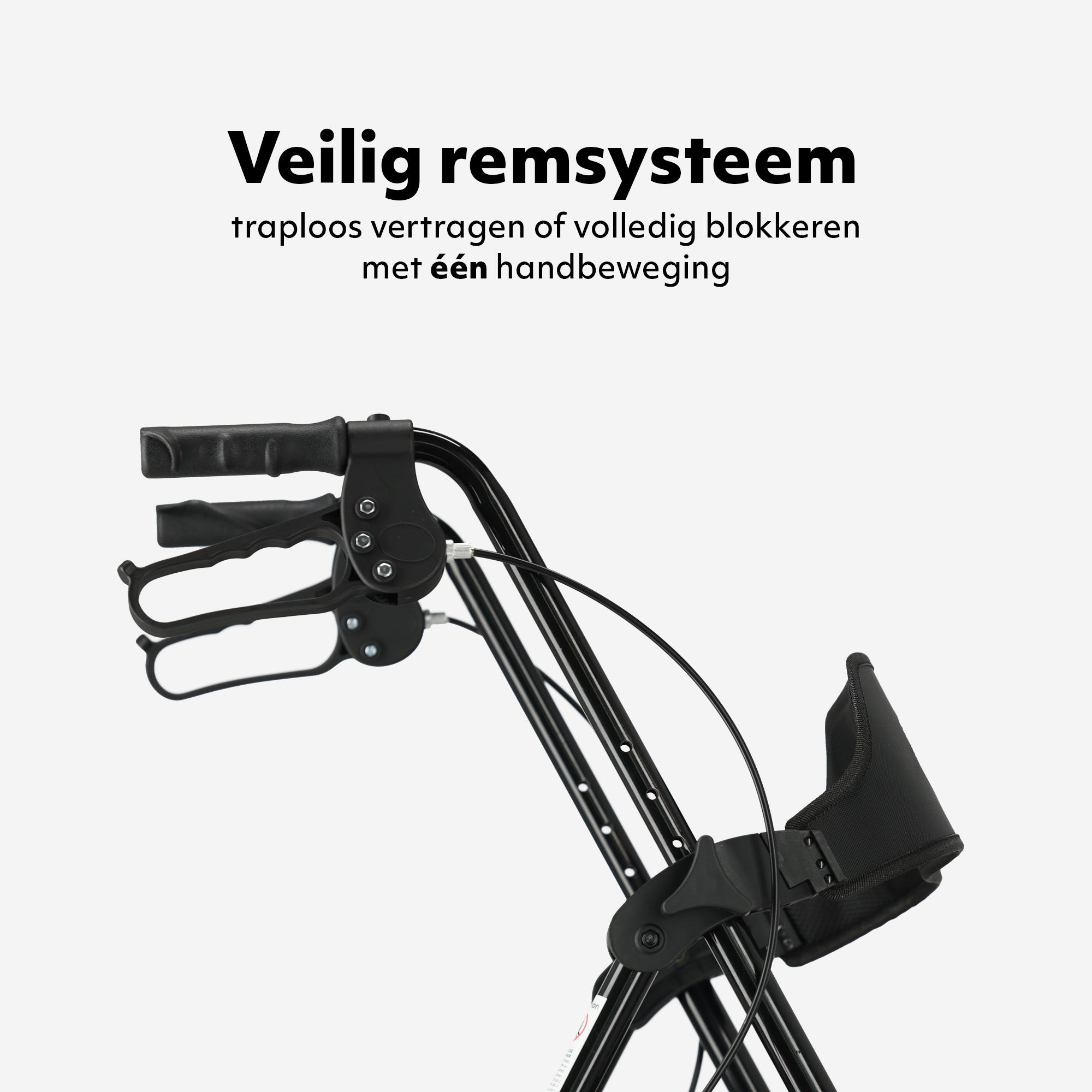 Mooiys Brian Rollator lichtgewicht en opvouwbaar - zitfunctie - voor binnen en buiten