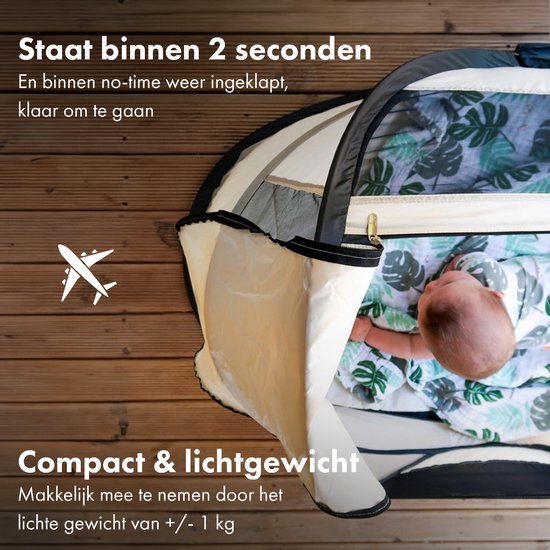 BabyBox baby tentje Campingbedje + matras - Ivory