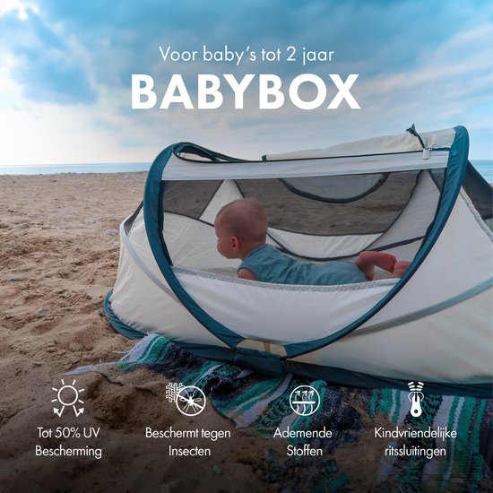 BabyBox baby tentje Campingbedje + matras - Ivory