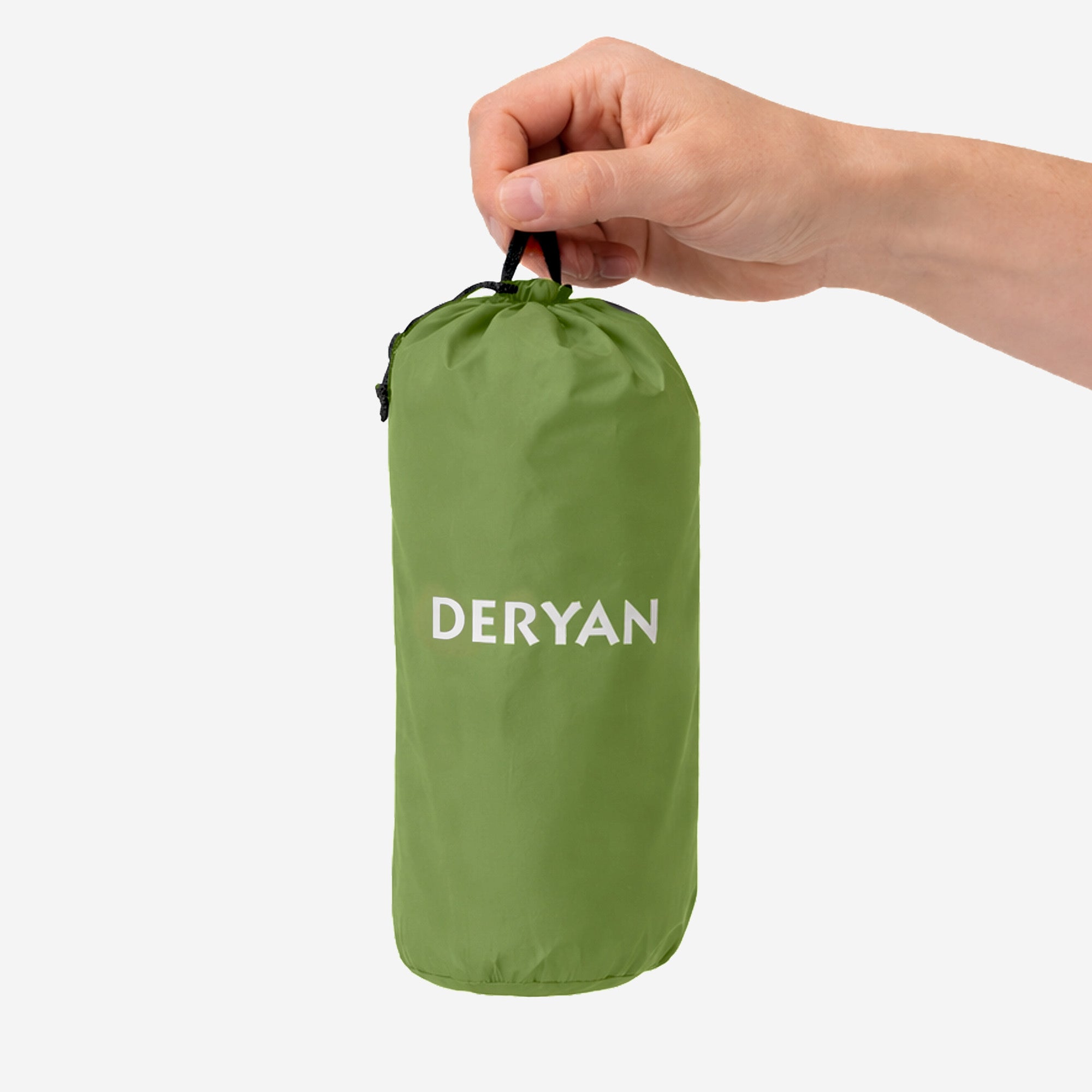 Matelas gonflable Deryan - Auto-gonflant avec pompe intégrée - Matelas gonflable de camping - Sac de rangement inclus - Vert