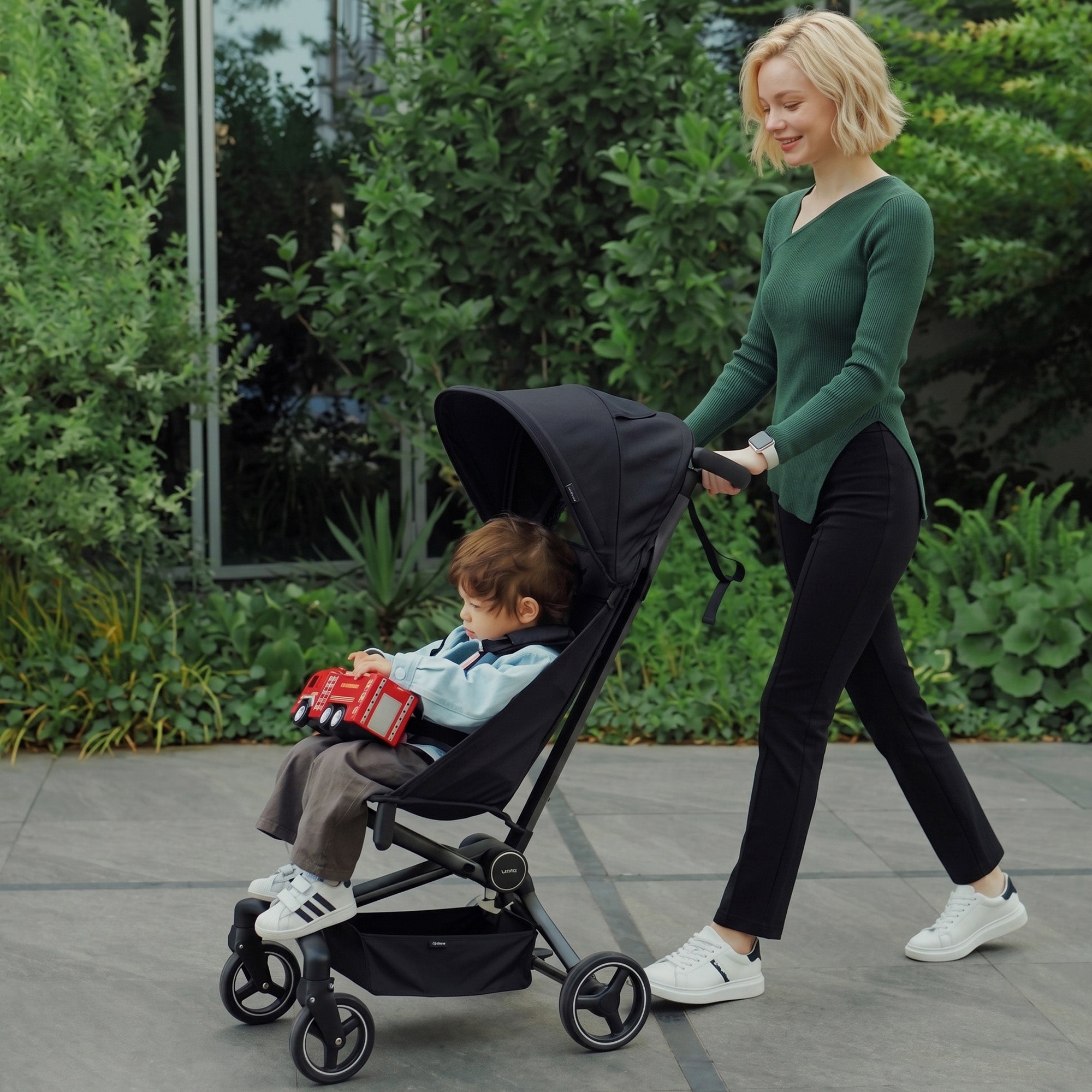 Qplay Airo Buggy - Inklapbaar - Lichtgewicht & Opvouwbaar - Zwart