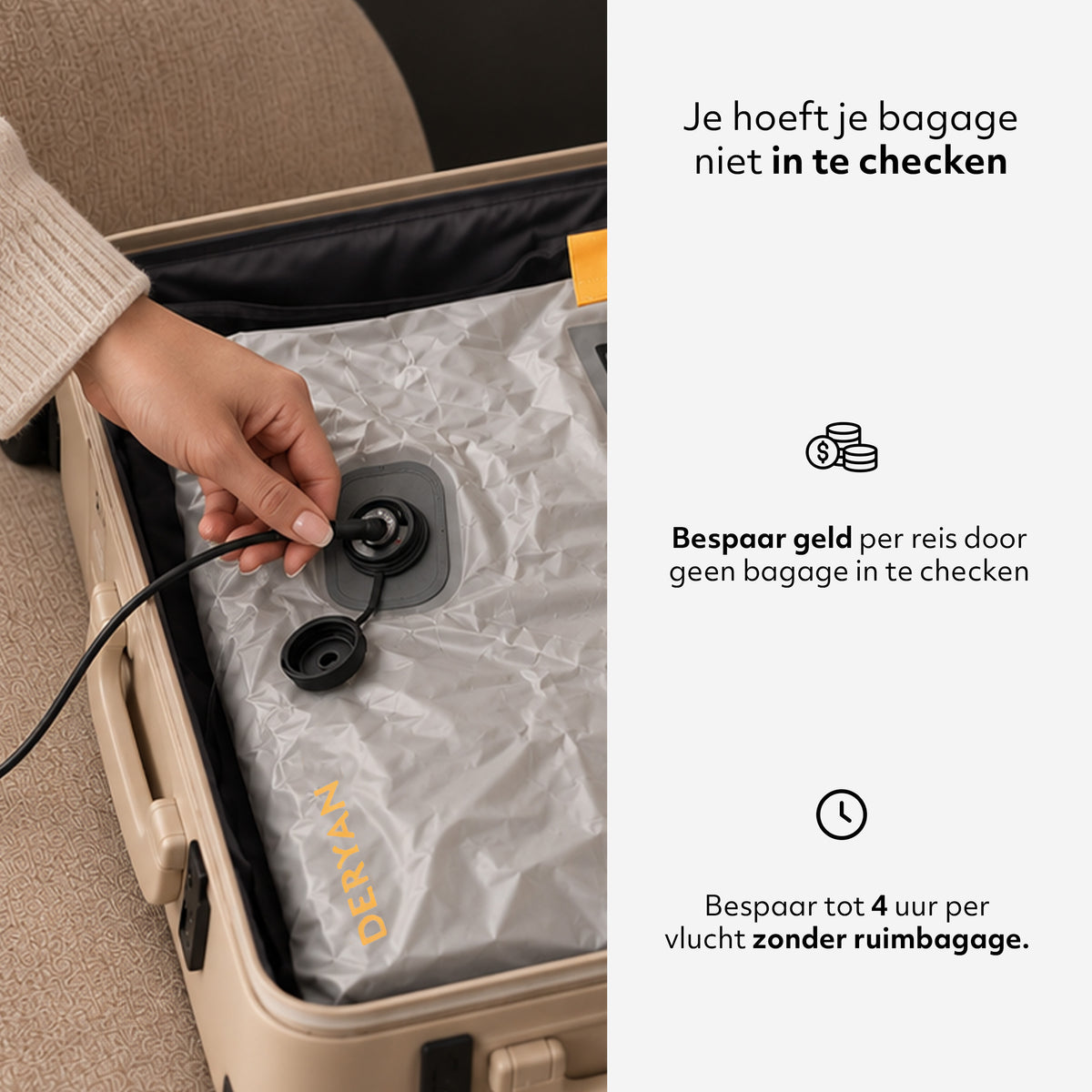 AirPack Vacuümzak met USB-C-pomp