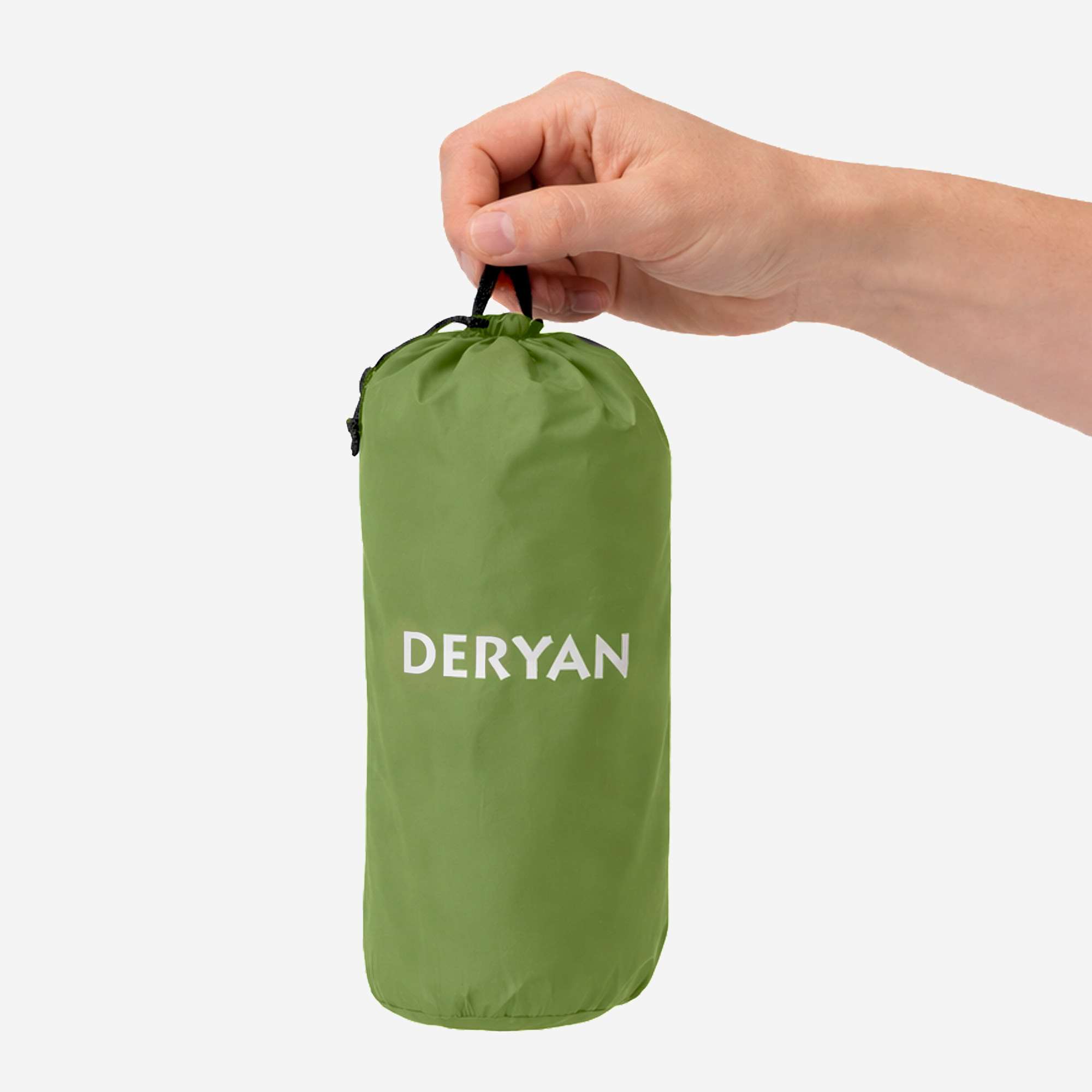 Matelas gonflable Deryan - Auto-gonflant avec pompe intégrée - Matelas gonflable de camping - Sac de rangement inclus - Vert