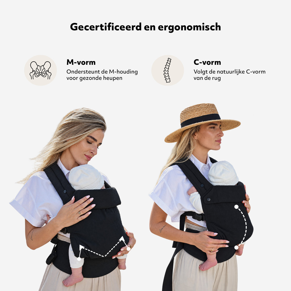 Amora Baby Carrier Black