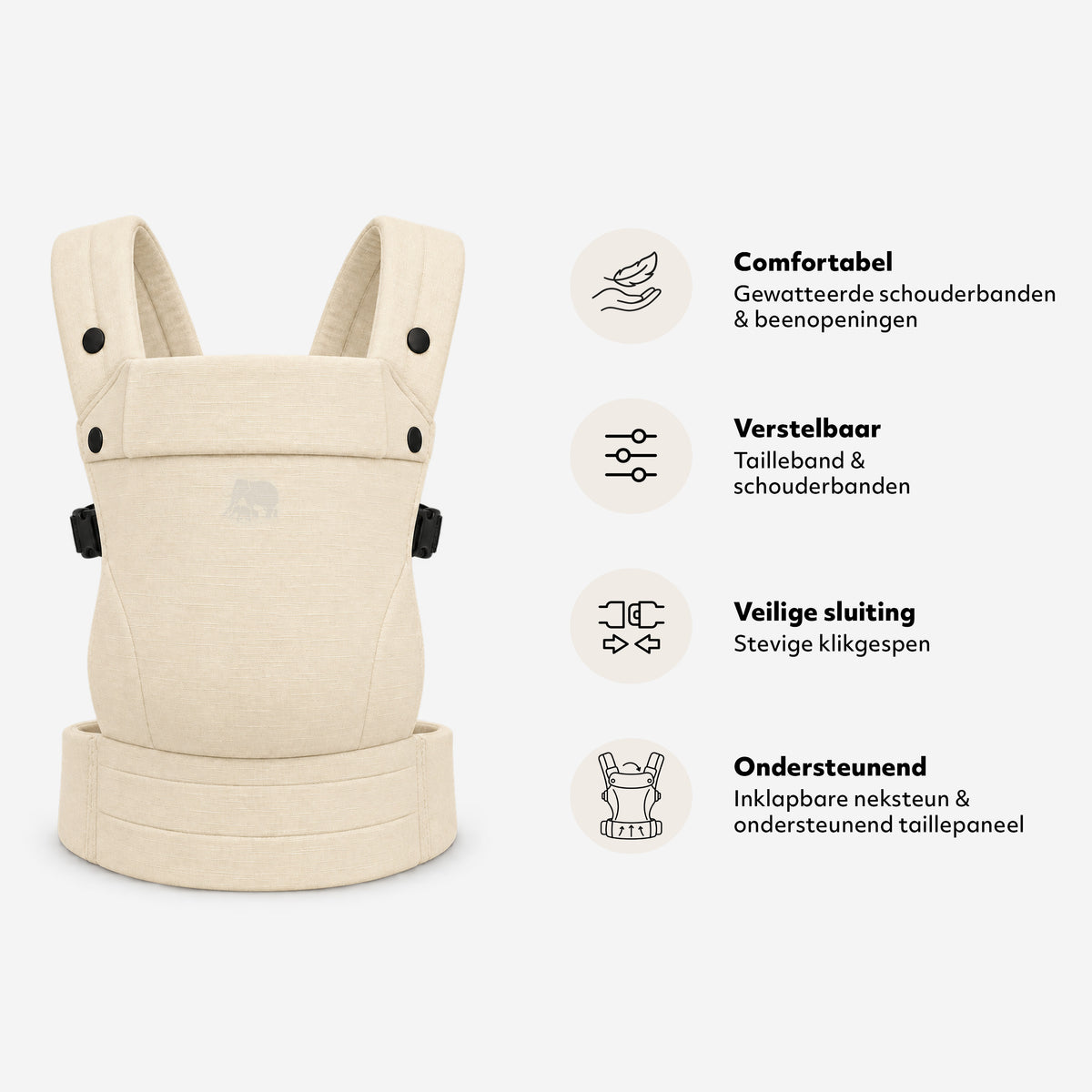 Amora Baby Carrier Cream