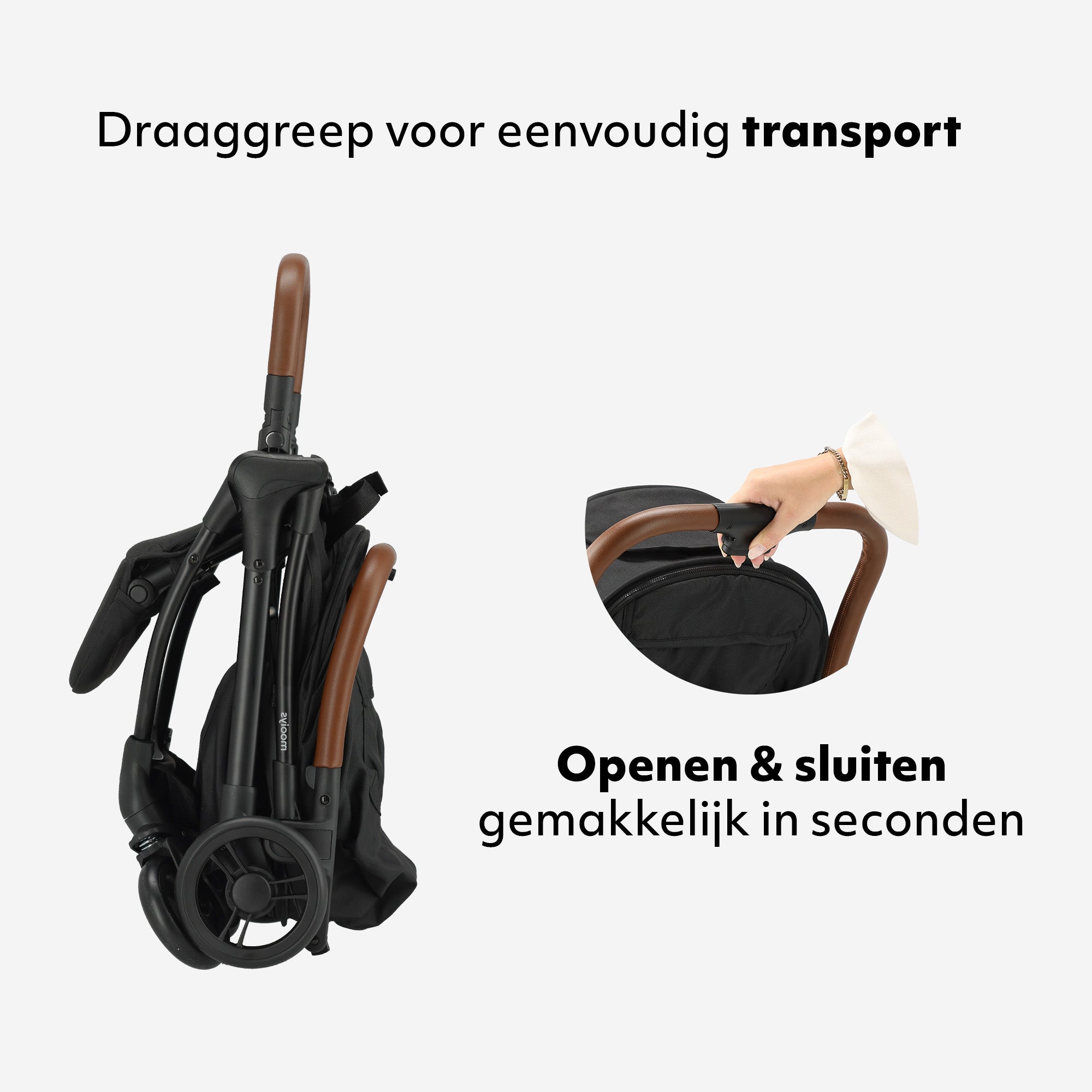 Mooiys Ash Buggy - Compacte buggy - Zwart