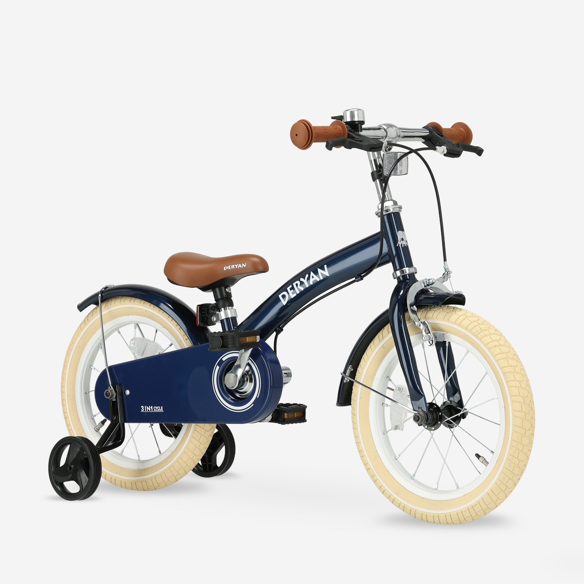 laufrad kinderfahrrad Deryan Kinderfahrrad 14 Zoll – 3-in-1 – Laufrad Blau