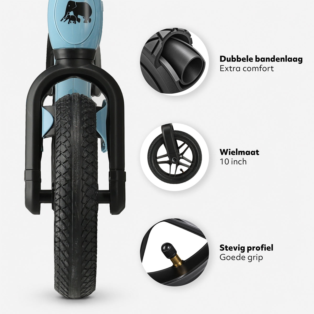 Luxe Loopfiets 10 inch - Blauw