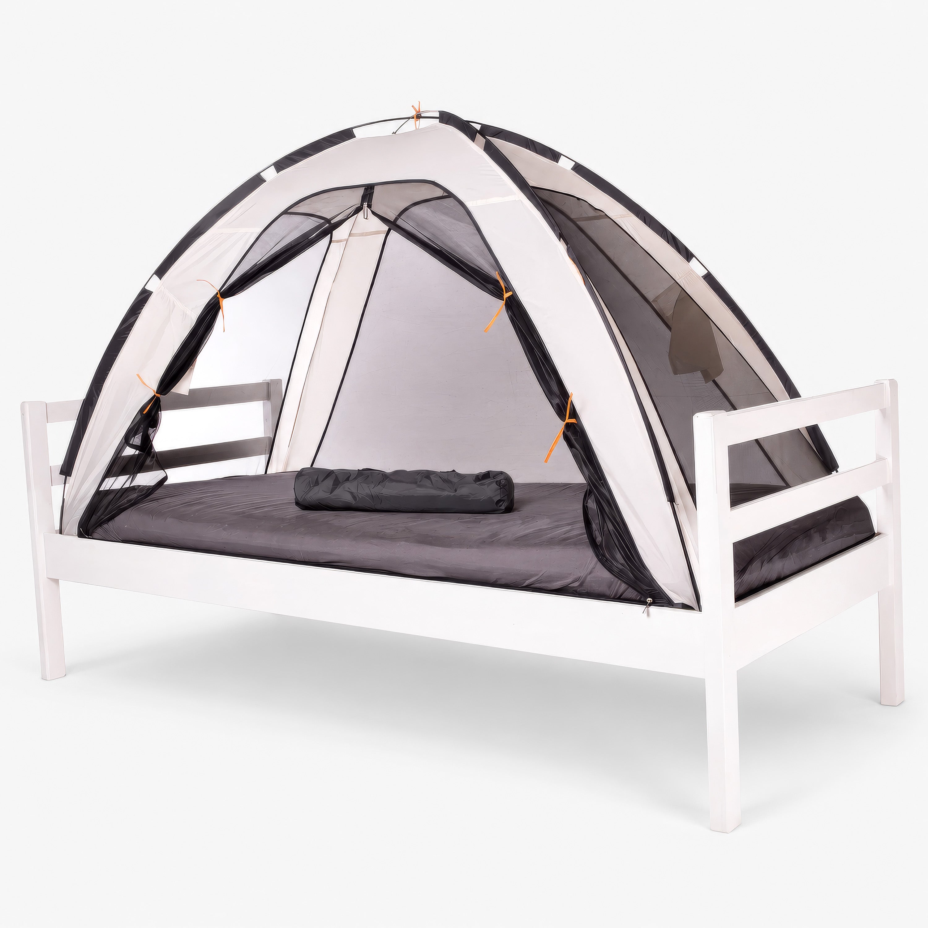 Bedtent Klamboe Cream - 200x90cm - Hoogste kwaliteit Muggennet