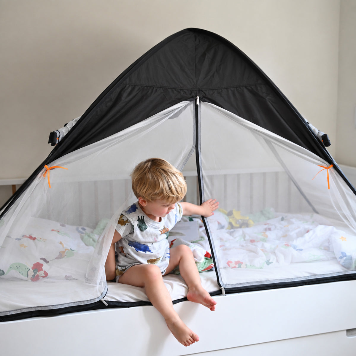 Bedtent Klamboe Verduisterend - 200x90cm - Hoogste kwaliteit Muggennet