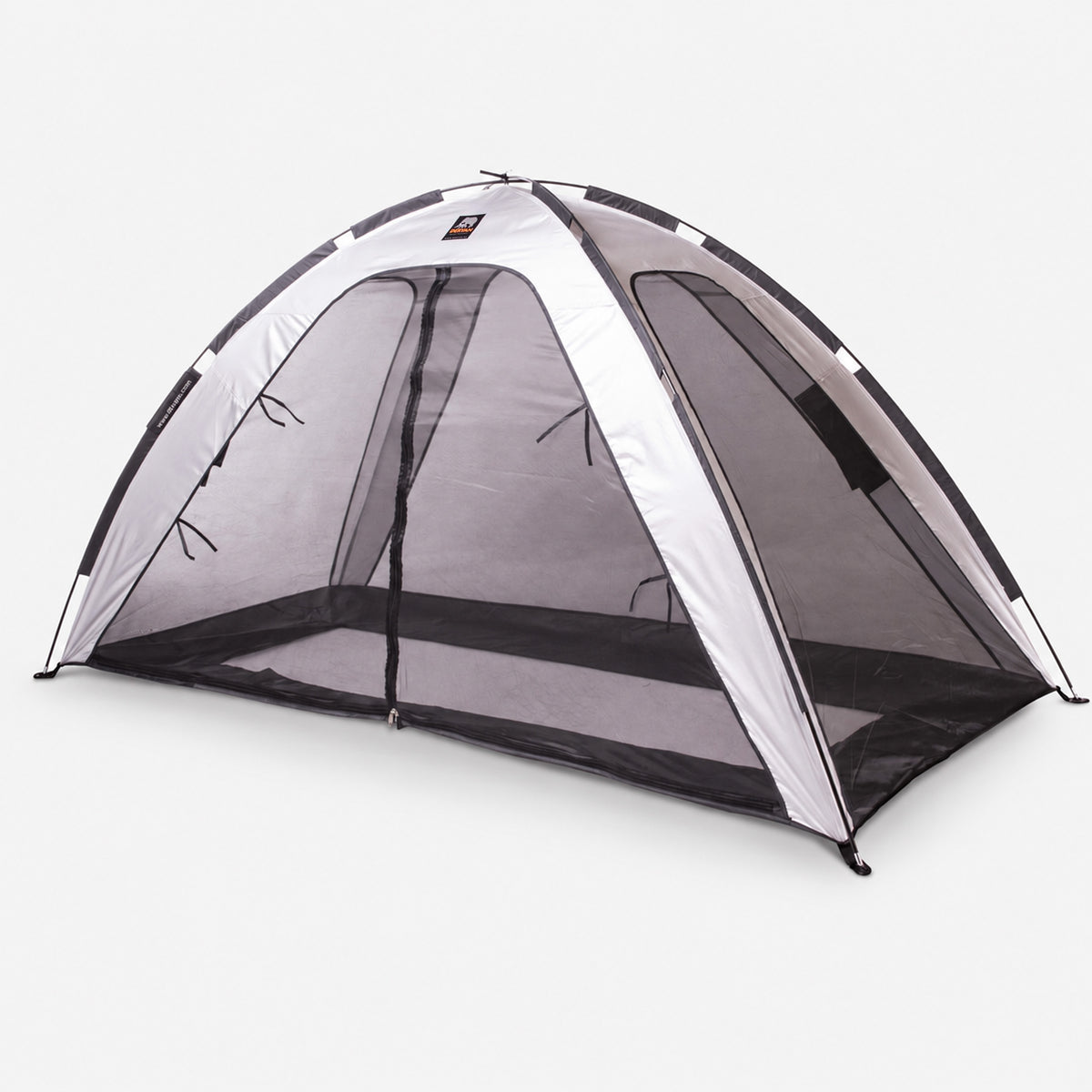 Bedtent Klamboe Zilver - 200x90cm - Hoogste kwaliteit Muggennet