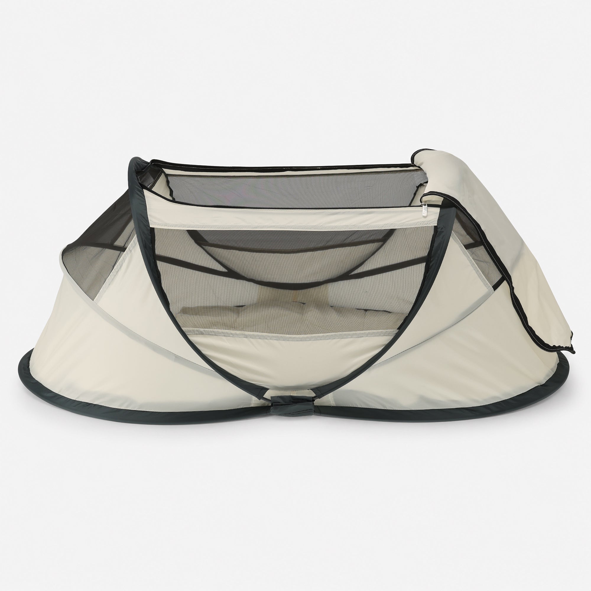 BabyBox Baby Tent Travel Cot + Mattress - Cream