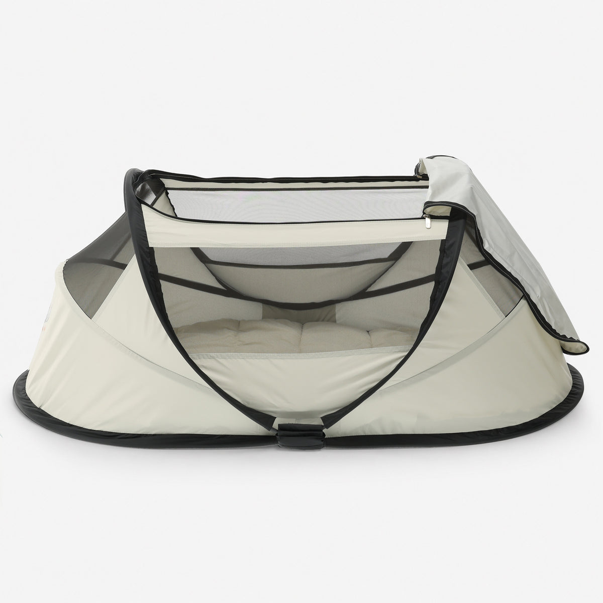 Tente pour bébé BabyBox + lit de camping + matelas - Ivoire