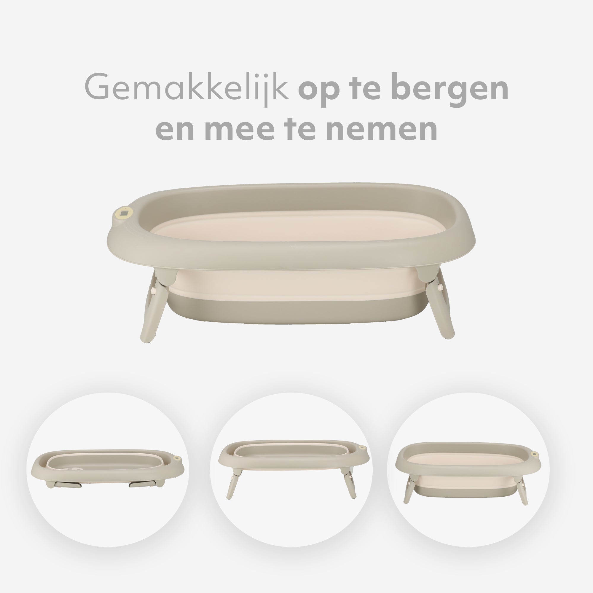Opvouwbaar Babybad met Thermometer & Badkussen - Peuterbadje - Babybadje- Babyspullen - Babybadje met standaard - baby bad - Kinderbadje - Babyspullen - Baby bad set