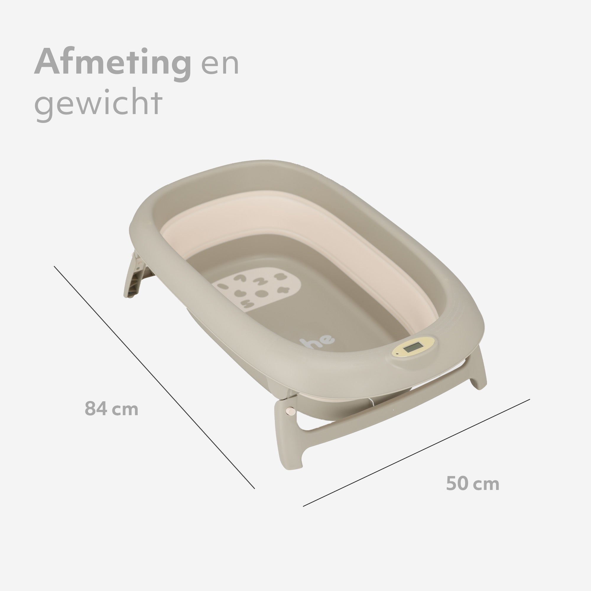 Opvouwbaar Babybad met Thermometer & Badkussen - Peuterbadje - Babybadje- Babyspullen - Babybadje met standaard - baby bad - Kinderbadje - Babyspullen - Baby bad set