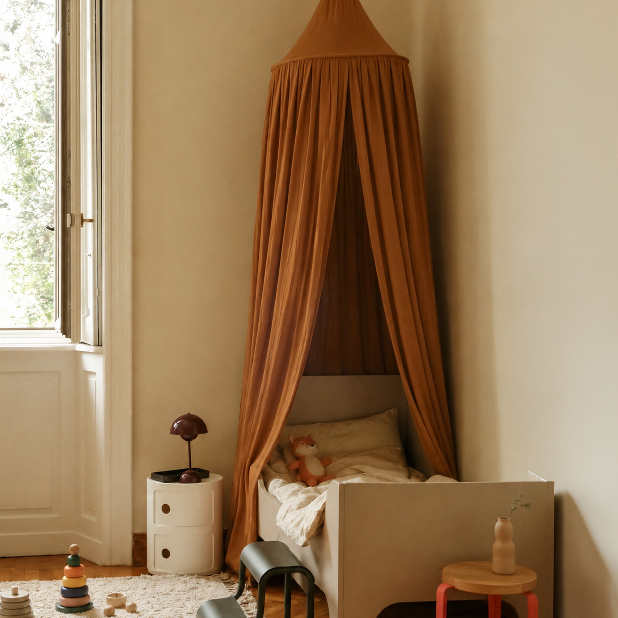 DERYAN Baby Klamboe Vintage 245cm - kinderklamboe - Hemeltje Caramel