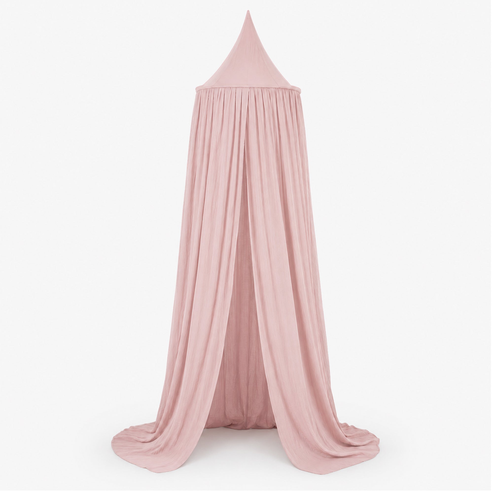 DERYAN Baby Mosquito Net Vintage 245cm - moustiquaire pour enfants - Canopy Pale Pink