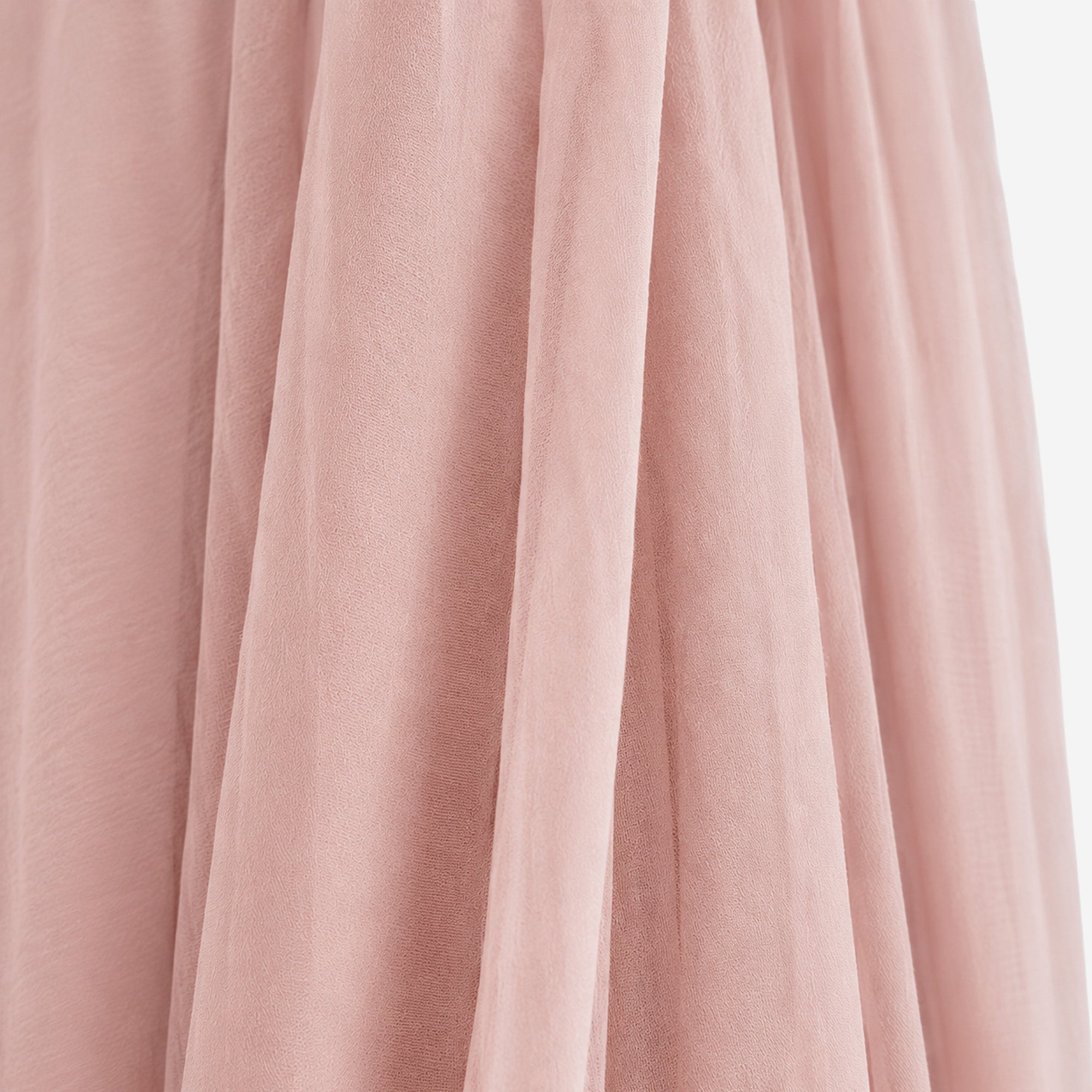 DERYAN Baby Mosquito Net Vintage 245cm - Children's Mosquito Net - Canopy Pale Pink