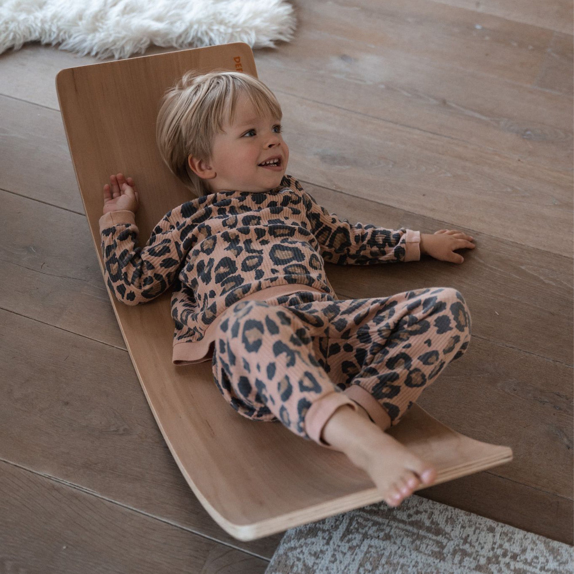 Deryan Luxe Balance board XL - Balance board - Bois de hêtre massif laqué incolore - 90cm