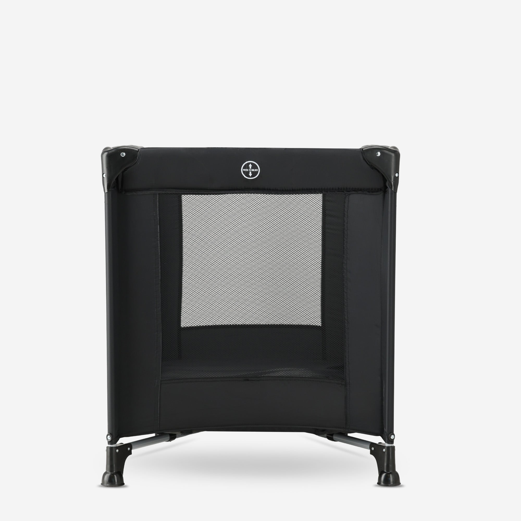 DERYAN Lit de camping Believer - 120x60cm - Noir
