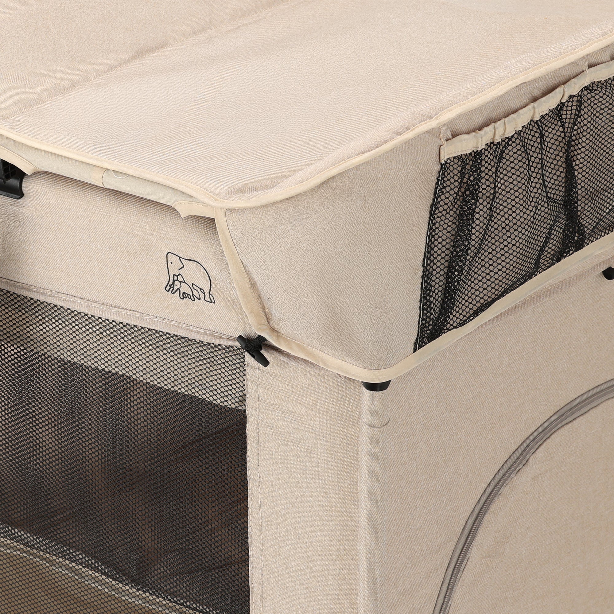 Believer Luxe Campingbed - Inclusief bodemverhoger - Nougat