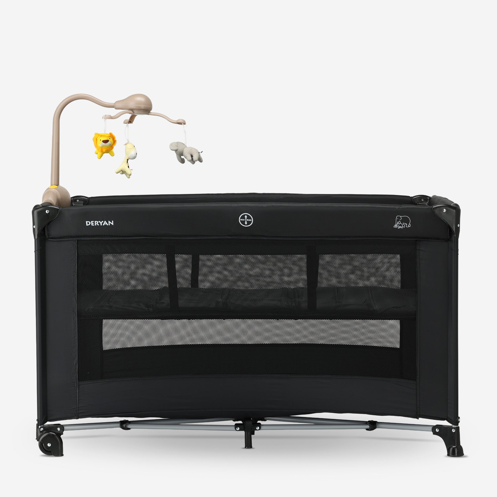Believer Luxe Campingbed - Inclusief bodemverhoger - Zwart
