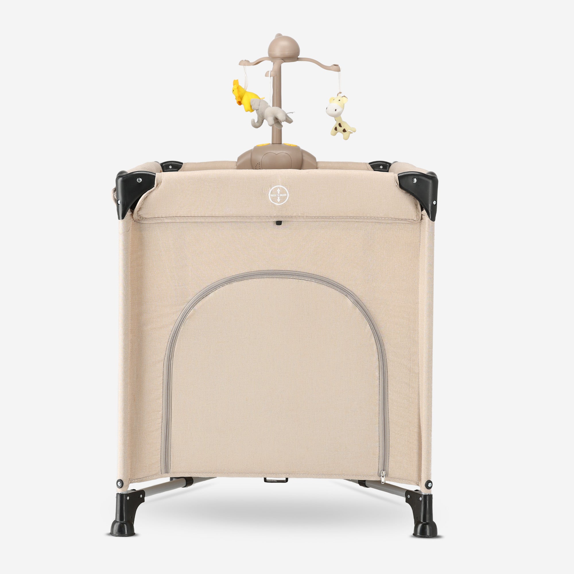Believer Luxe Campingbed - Inclusief bodemverhoger - Nougat