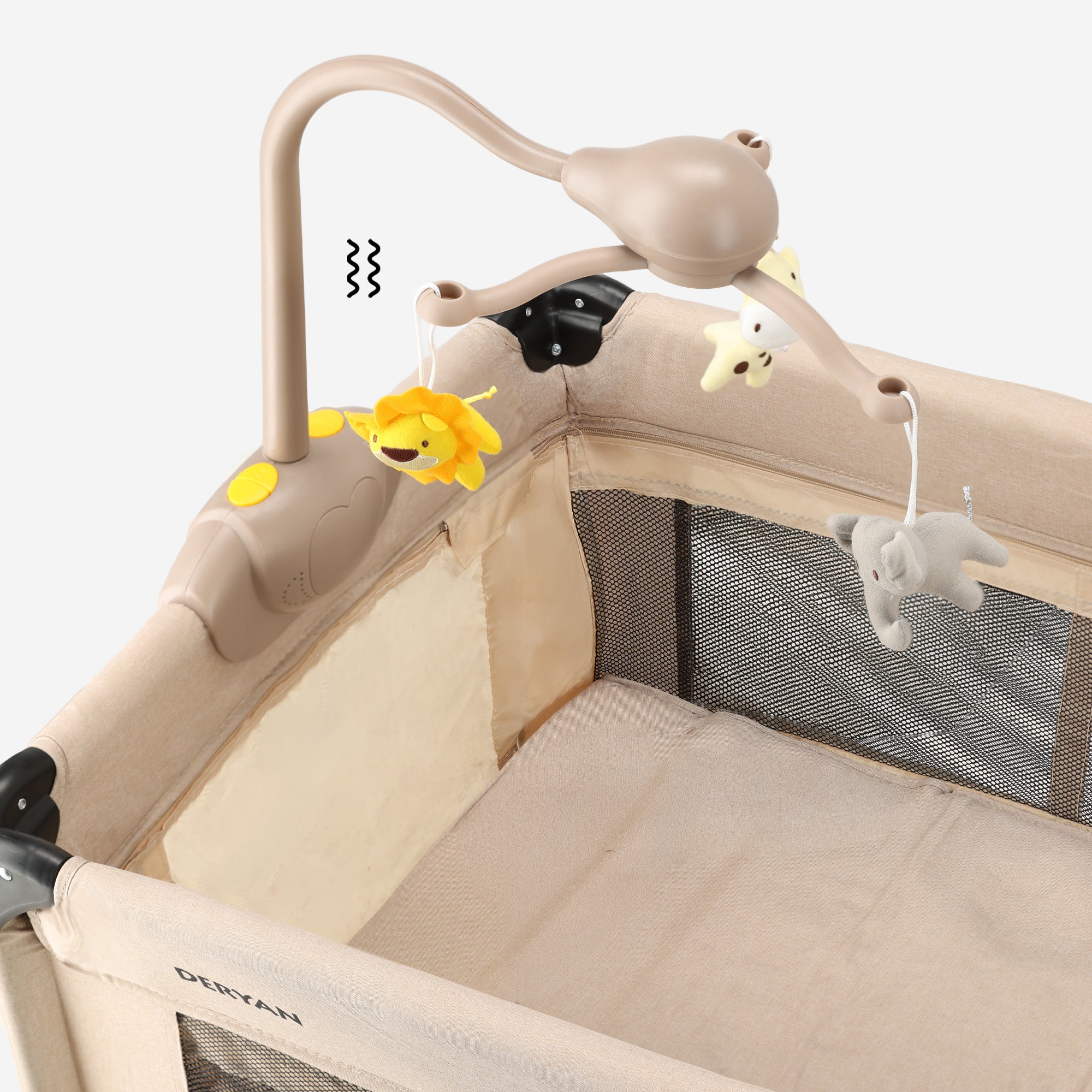 Believer Luxe Campingbed - Inclusief bodemverhoger - Nougat