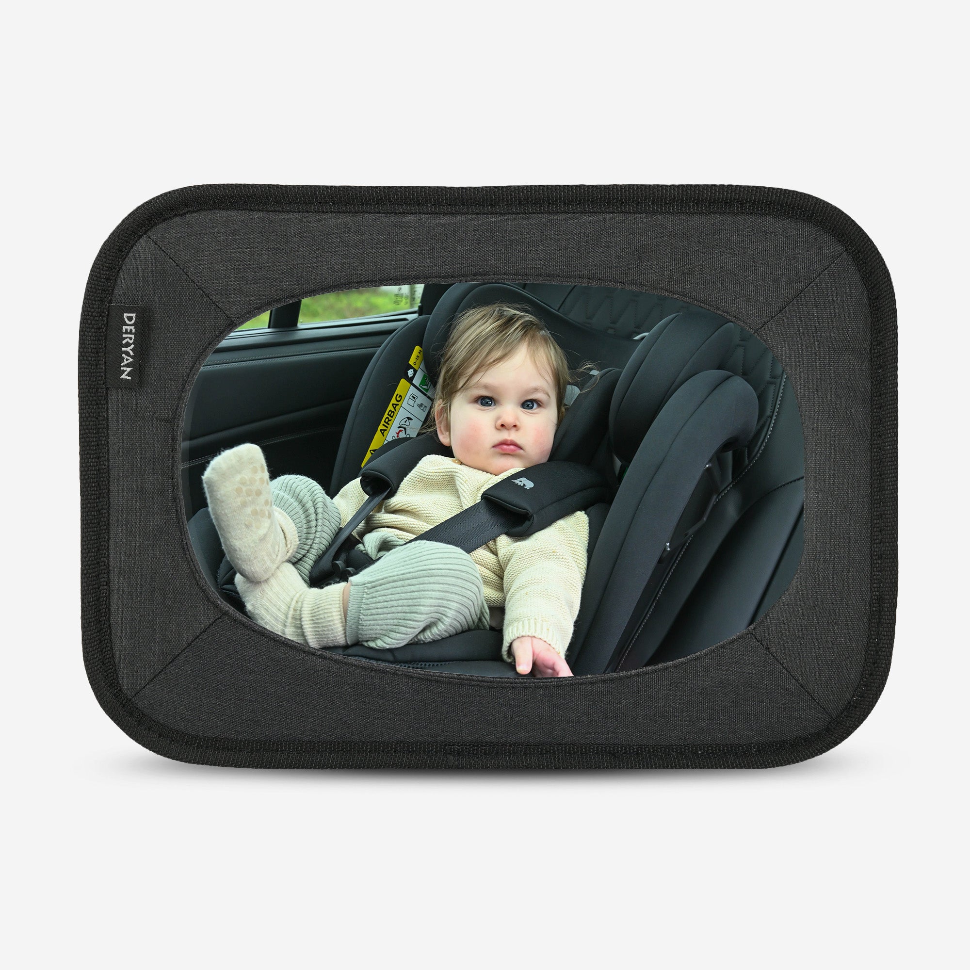 Deryan Baby Autospiegel Zwart