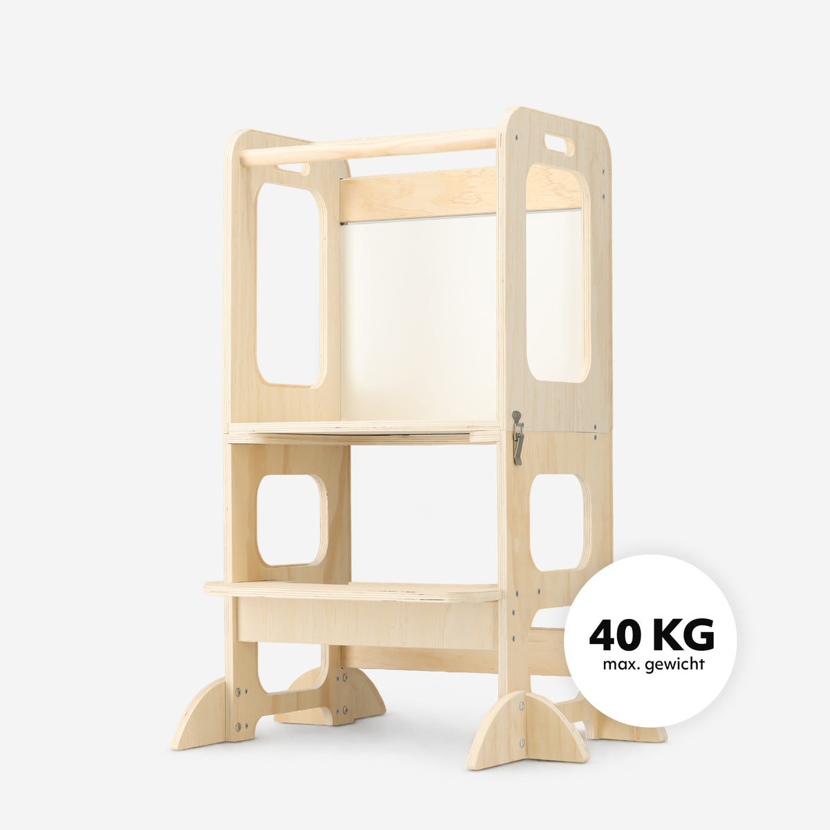 Luxe Houten Leertoren 4-in-1 met Tekenbord en Speeltafel