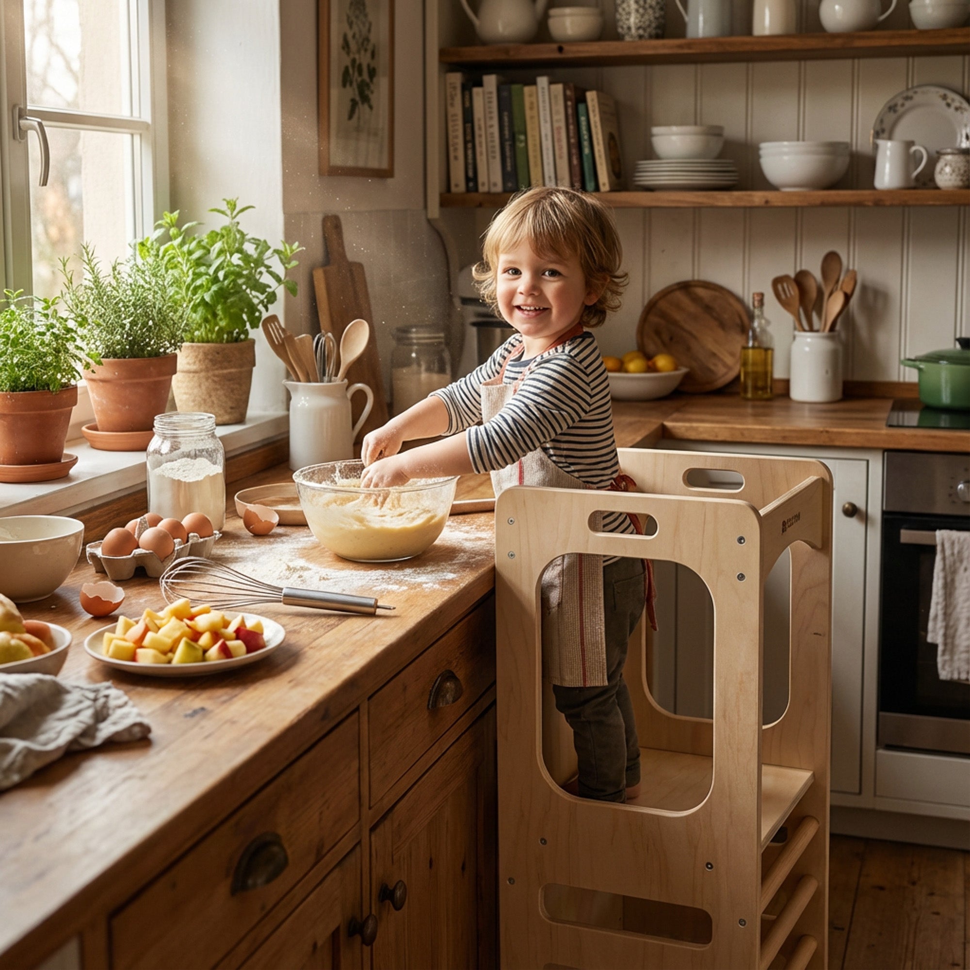 Luxe 4-in-1 Leertoren - Klimtoren met Glijbaan en Krijtbord