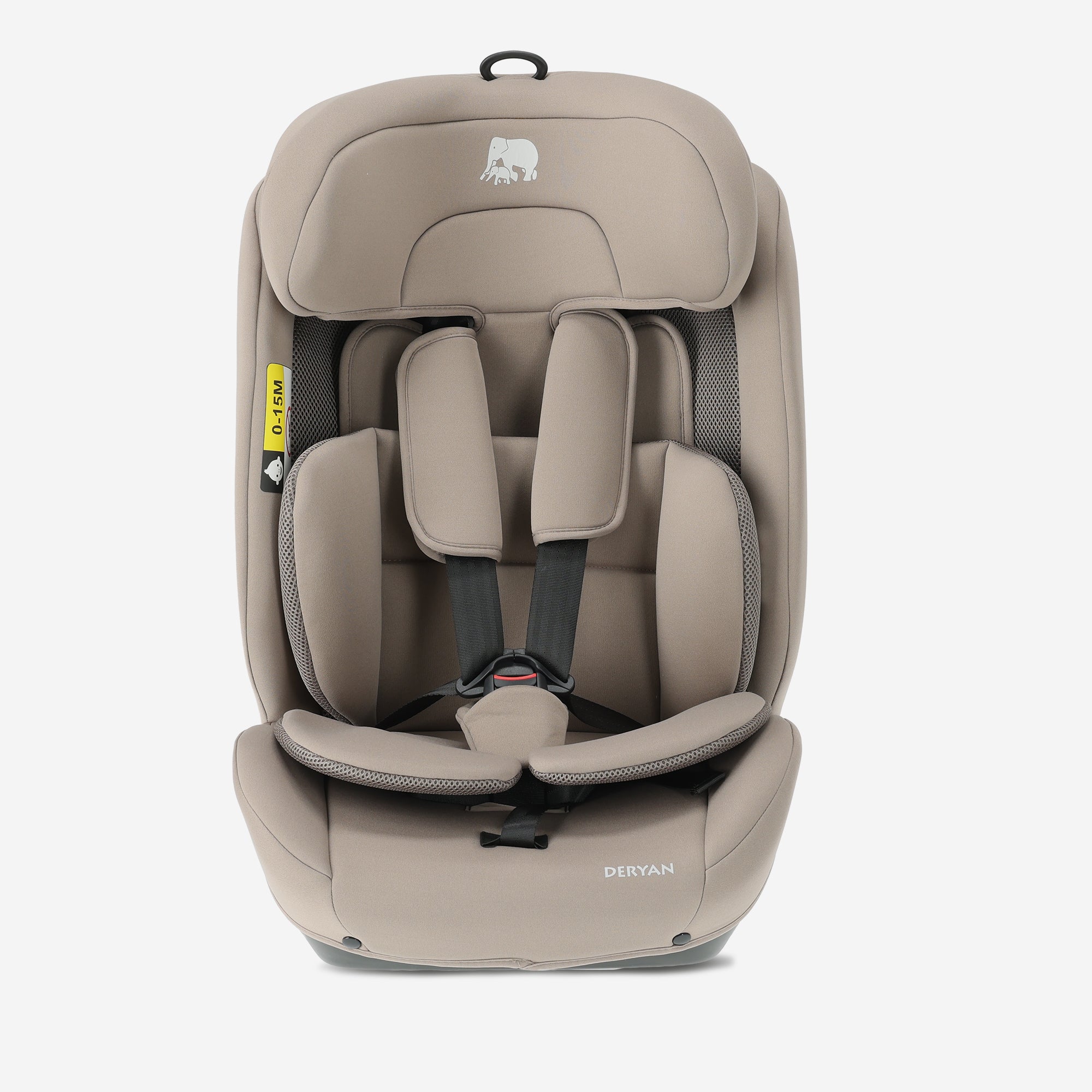 Carter Luxe i-Size/isofix Autostoel 76-150 cm - 9-36 kg - Diepe zitting - Afstelbare hoofdsteun - Veiligheidssystemen - Eenvoudig te reinigen - Groep 1/2/3 - Nougat