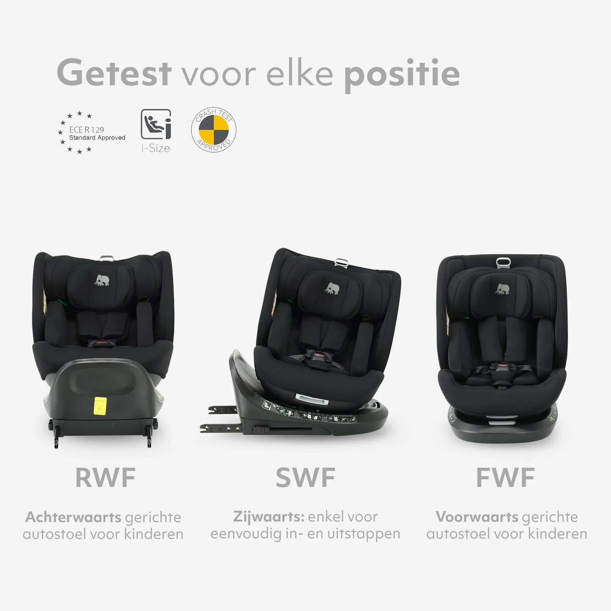 Deryan Cassie Luxe I-size Autostoel - Groep 0-1-2-3 - Isofix - Draaibaar 360°