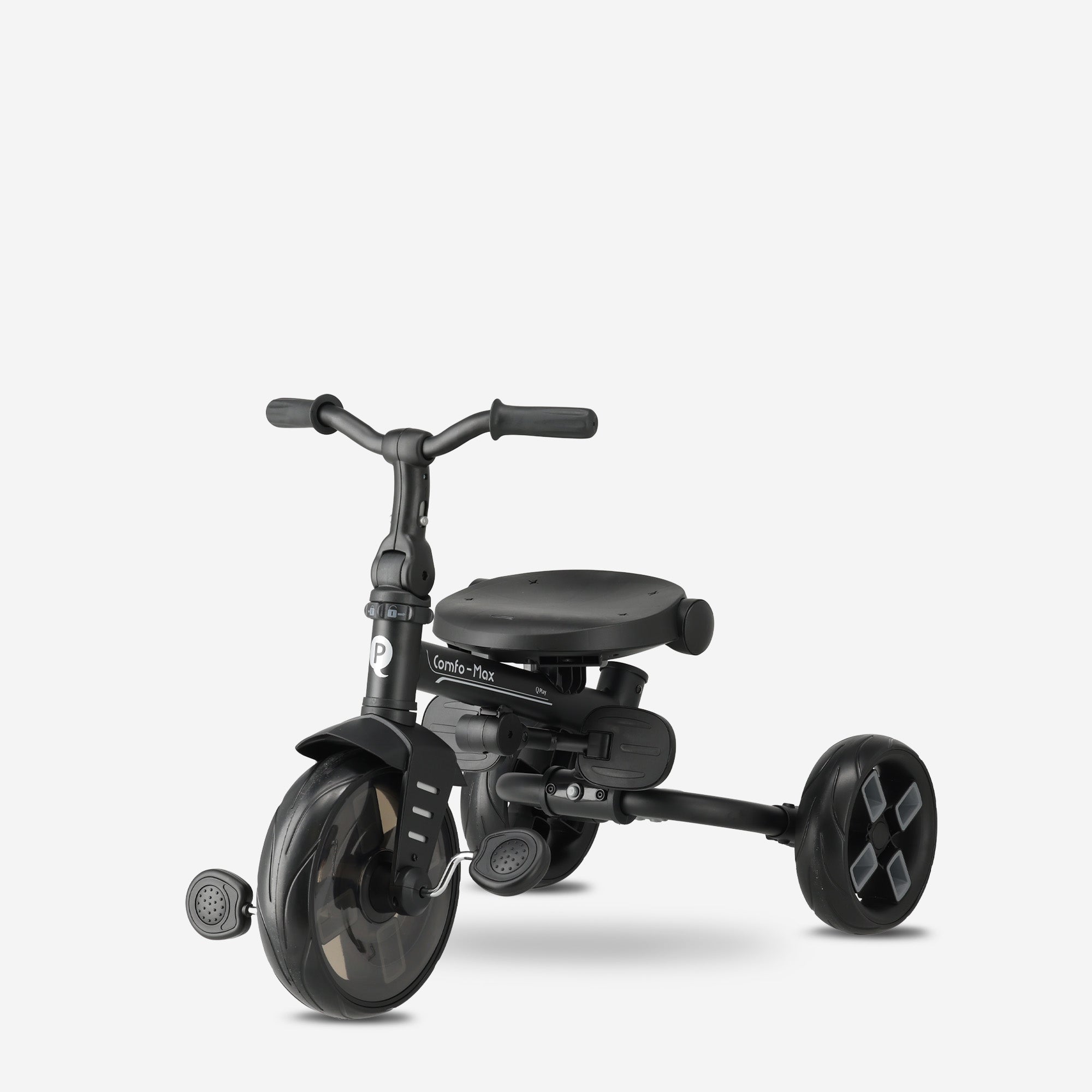 Qplay Comfo Max Driewieler met Duwstang - 7-in-1 Peuterfiets - Groen