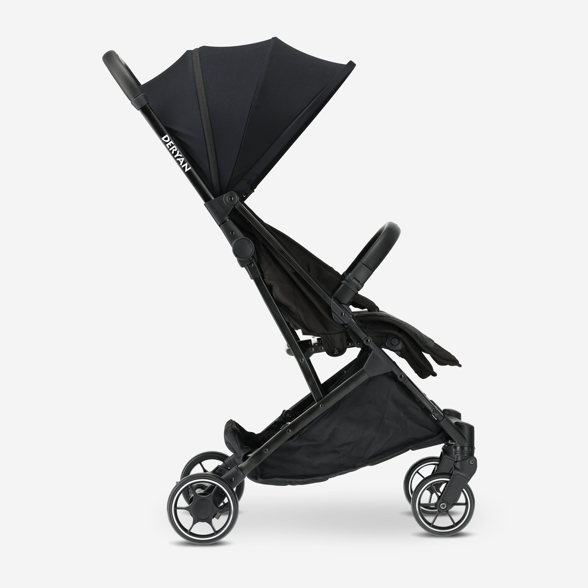 Deryan Airplane Buggy – Inclusief regenhoes en transporttas - Zwart