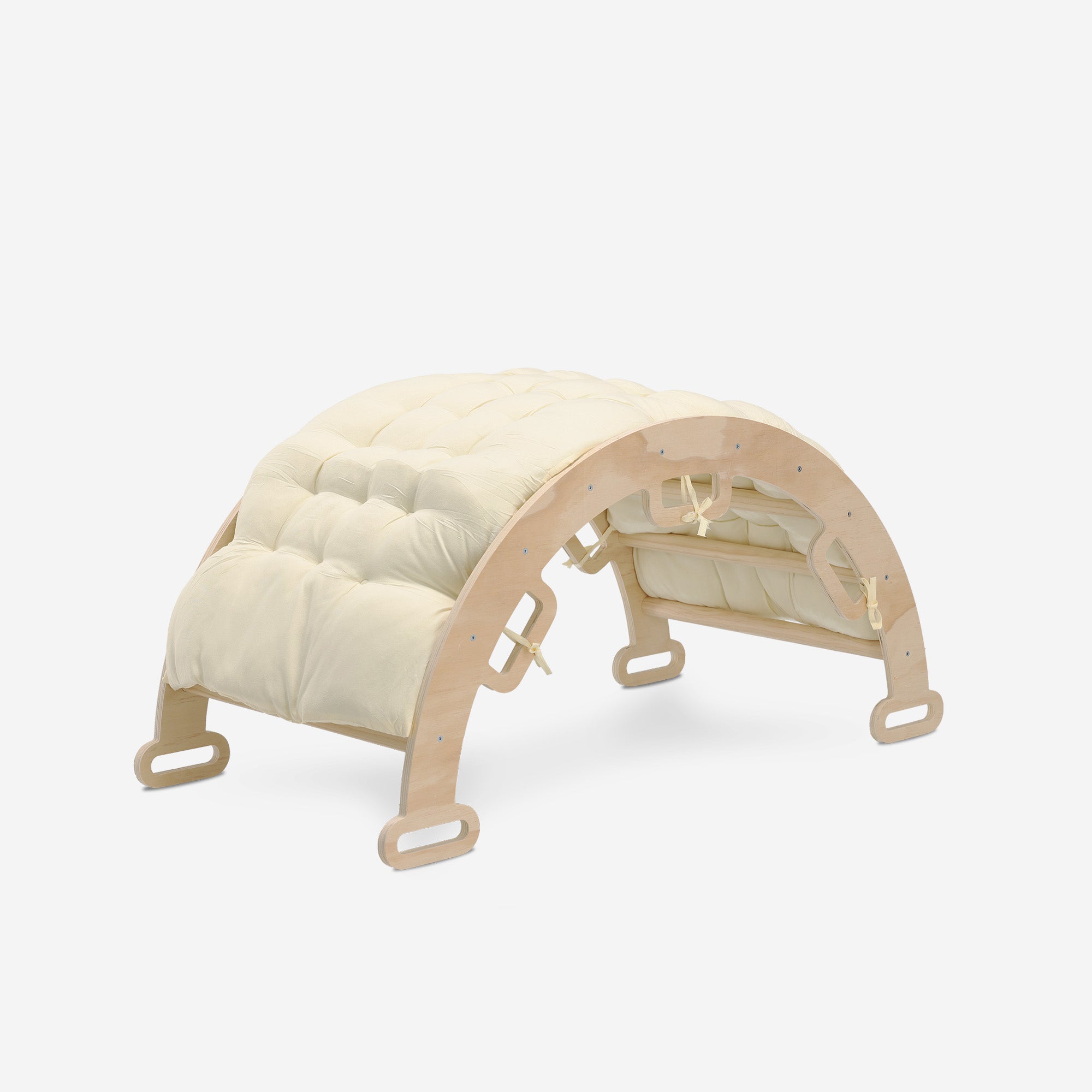 Deryan Luxe XXL Klimrek - Opvouwbare Driehoek + Klimboog + Helling met Glijbaan - Inclusief kussen