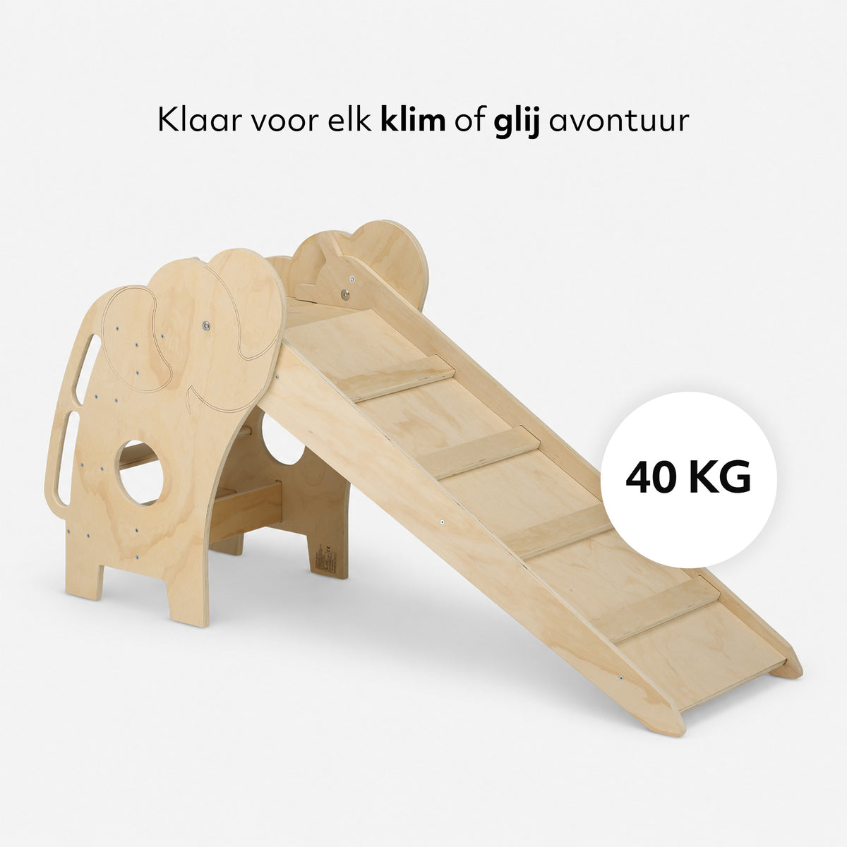 Luxe Houten Olifant Glijbaan