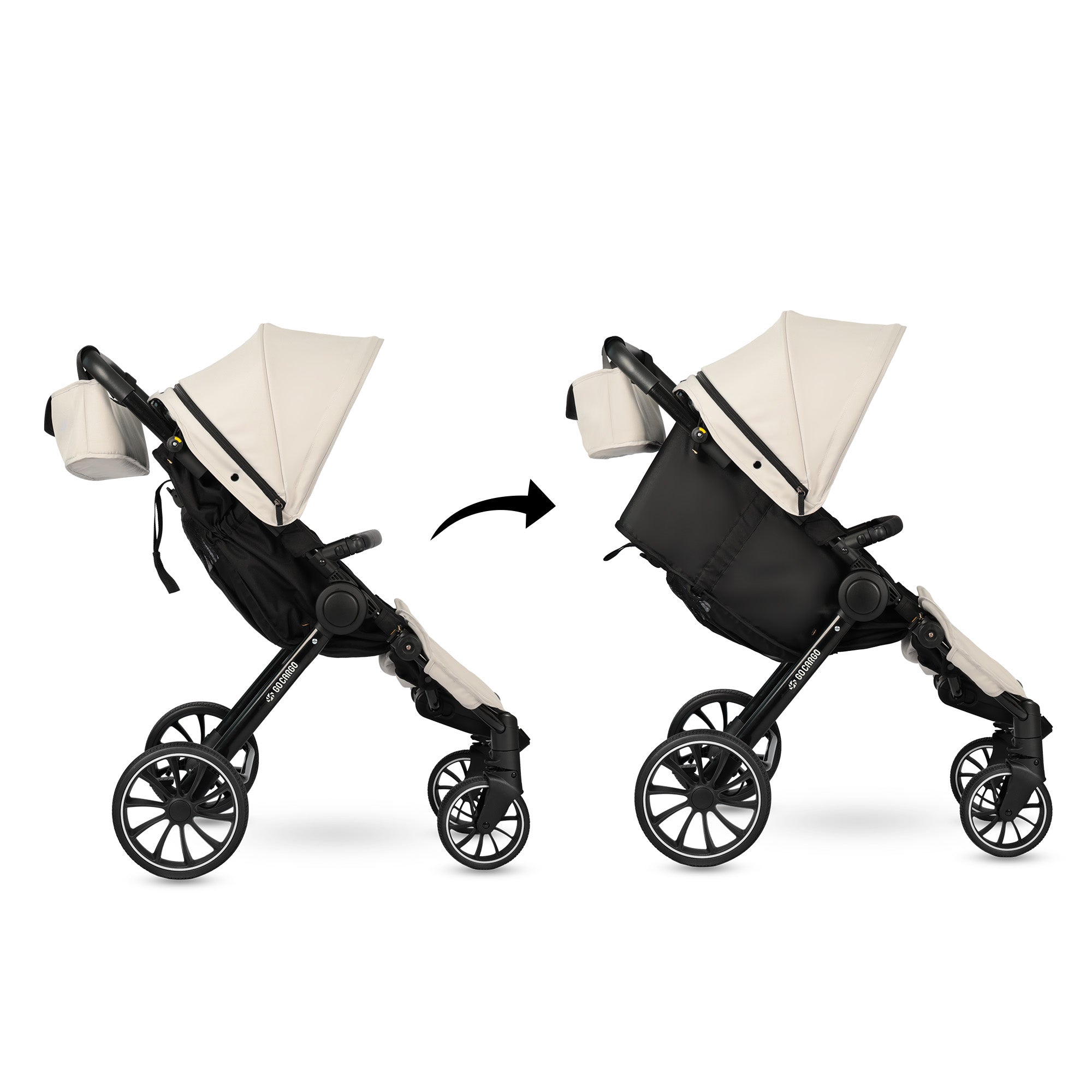 Qplay Go Cargo Kinderwagen & Bolderkar - Beige