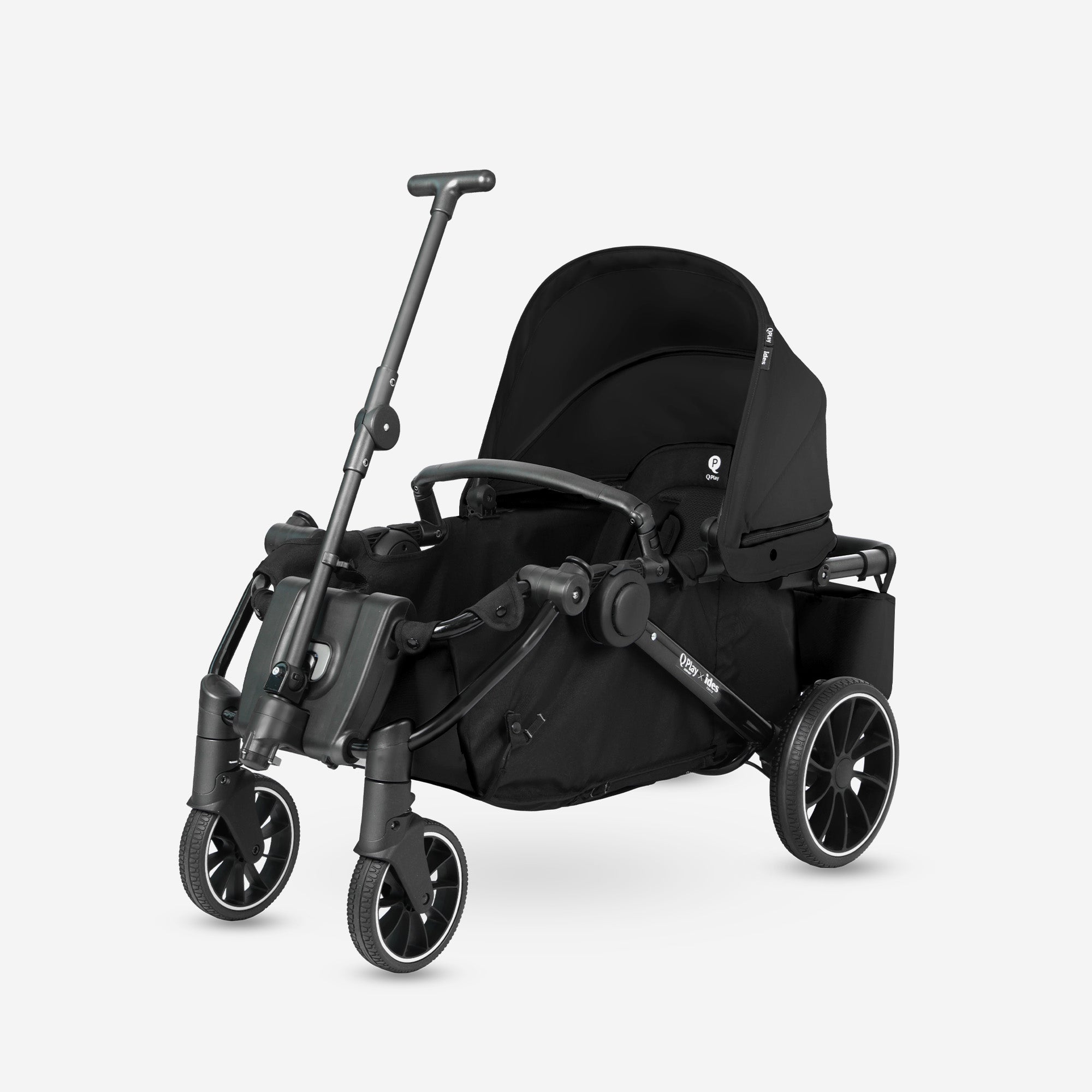 Qplay Go Cargo Kinderwagen & Bollerwagen – Schwarz