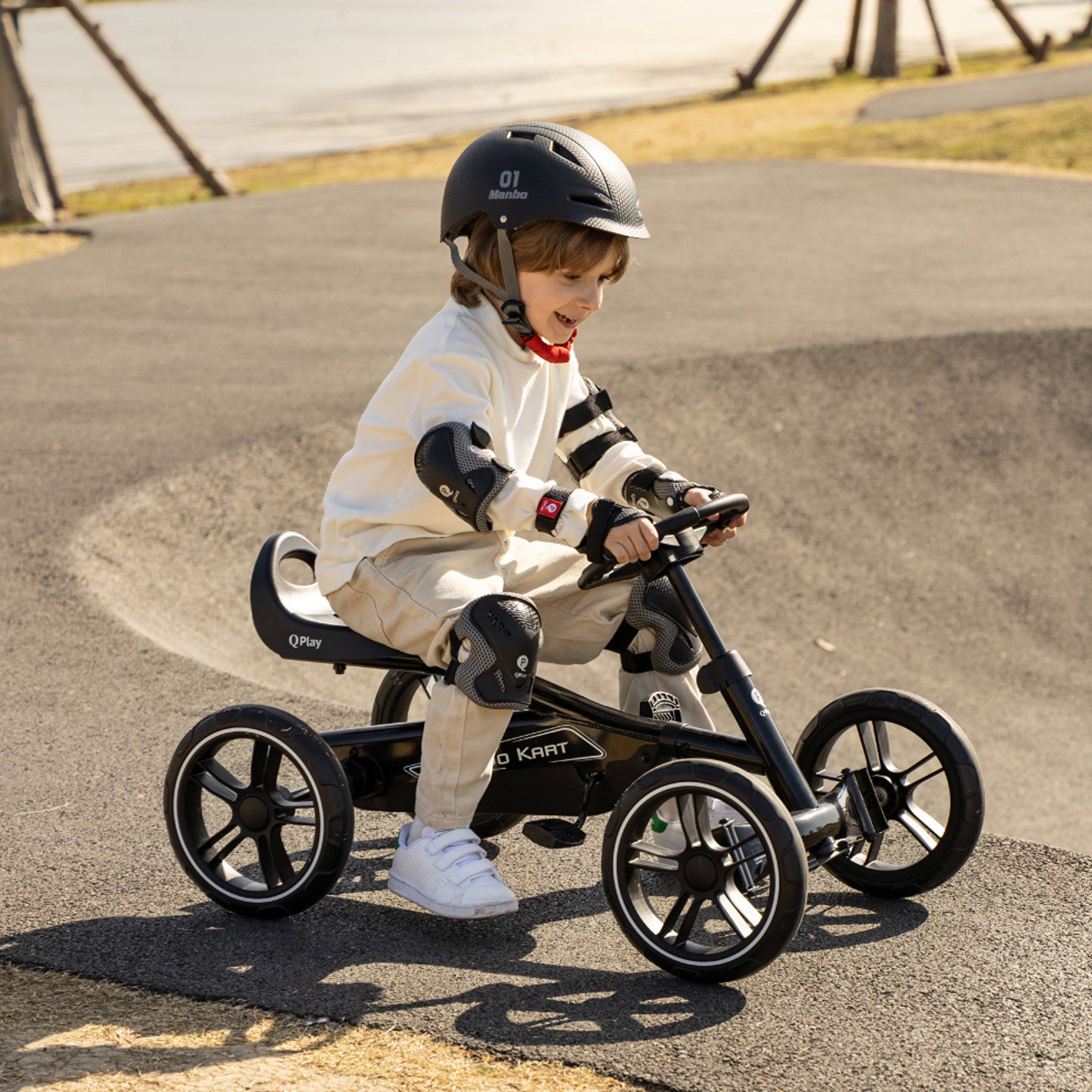 Qplay GoKart Skelter Zwart