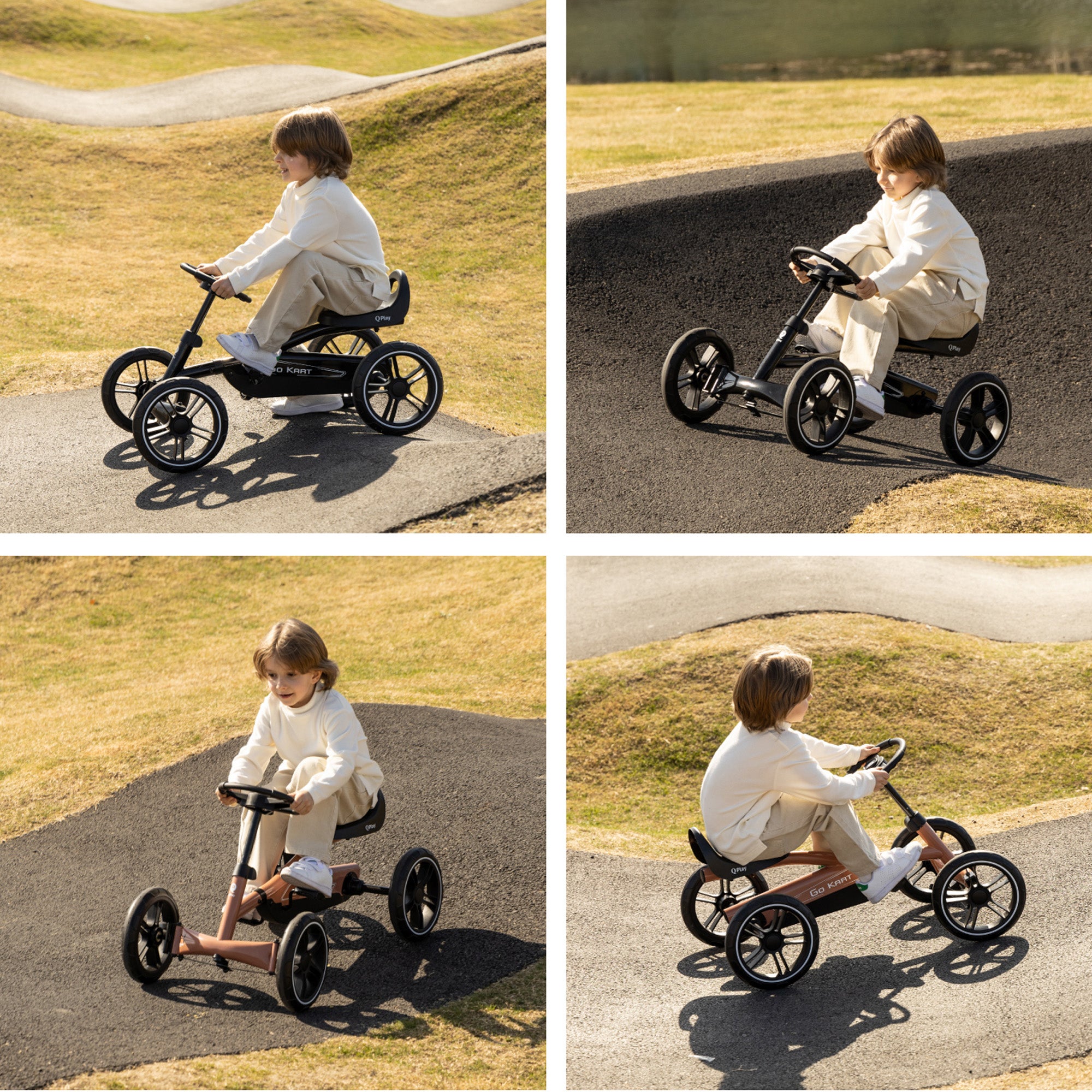 Qplay GoKart Skelter Zwart