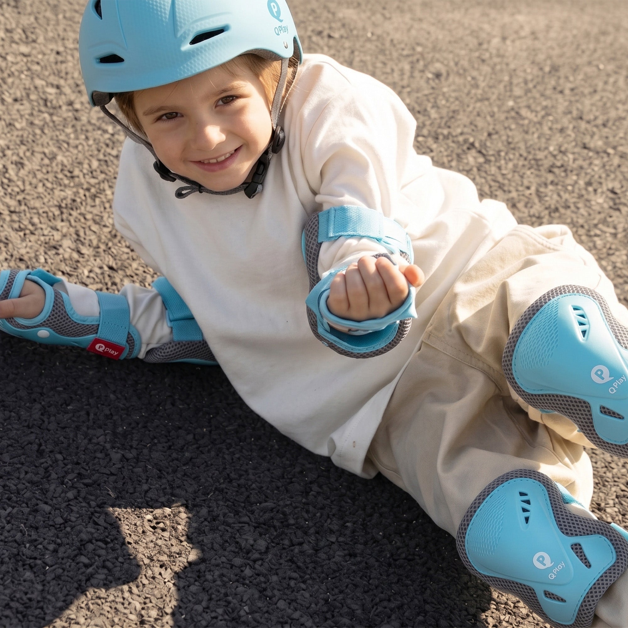 Qplay Kinderhelm - Veilige helm voor Kinderen - Maat S - Blauw