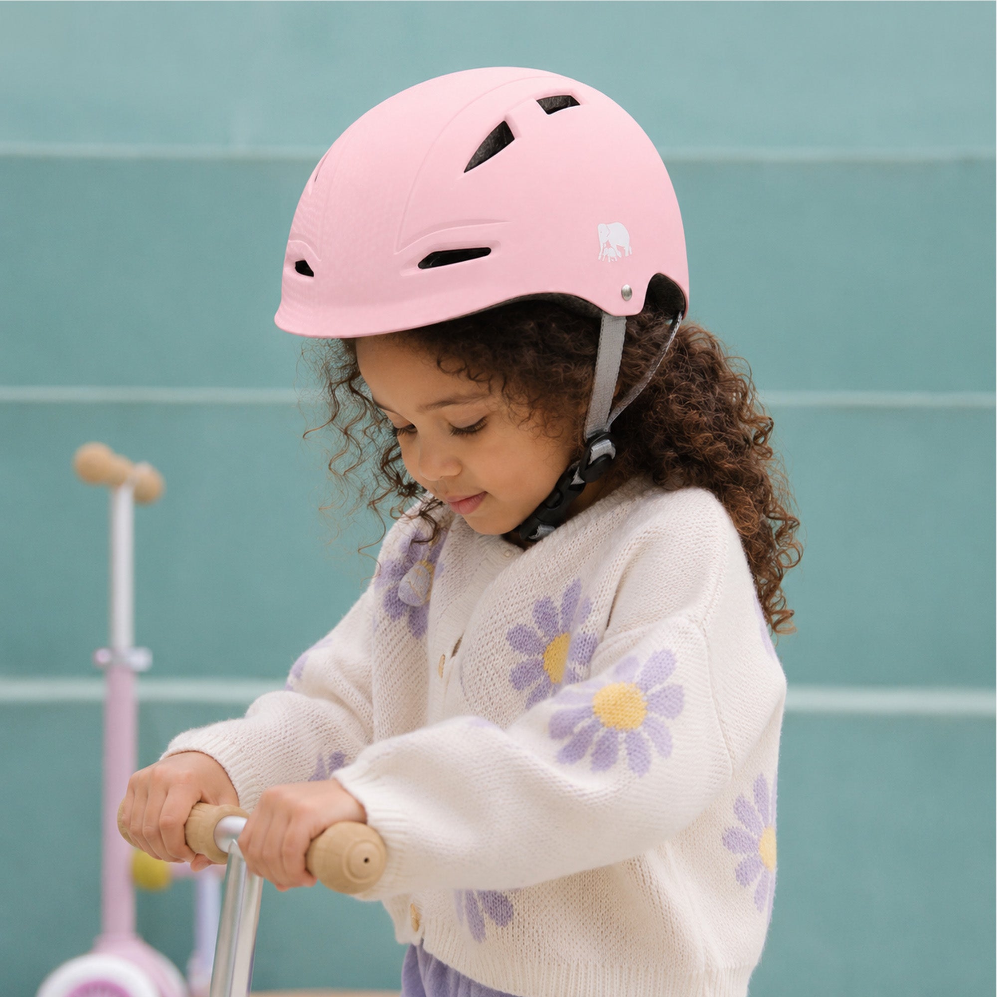 Kinderhelm Roze - Maat M