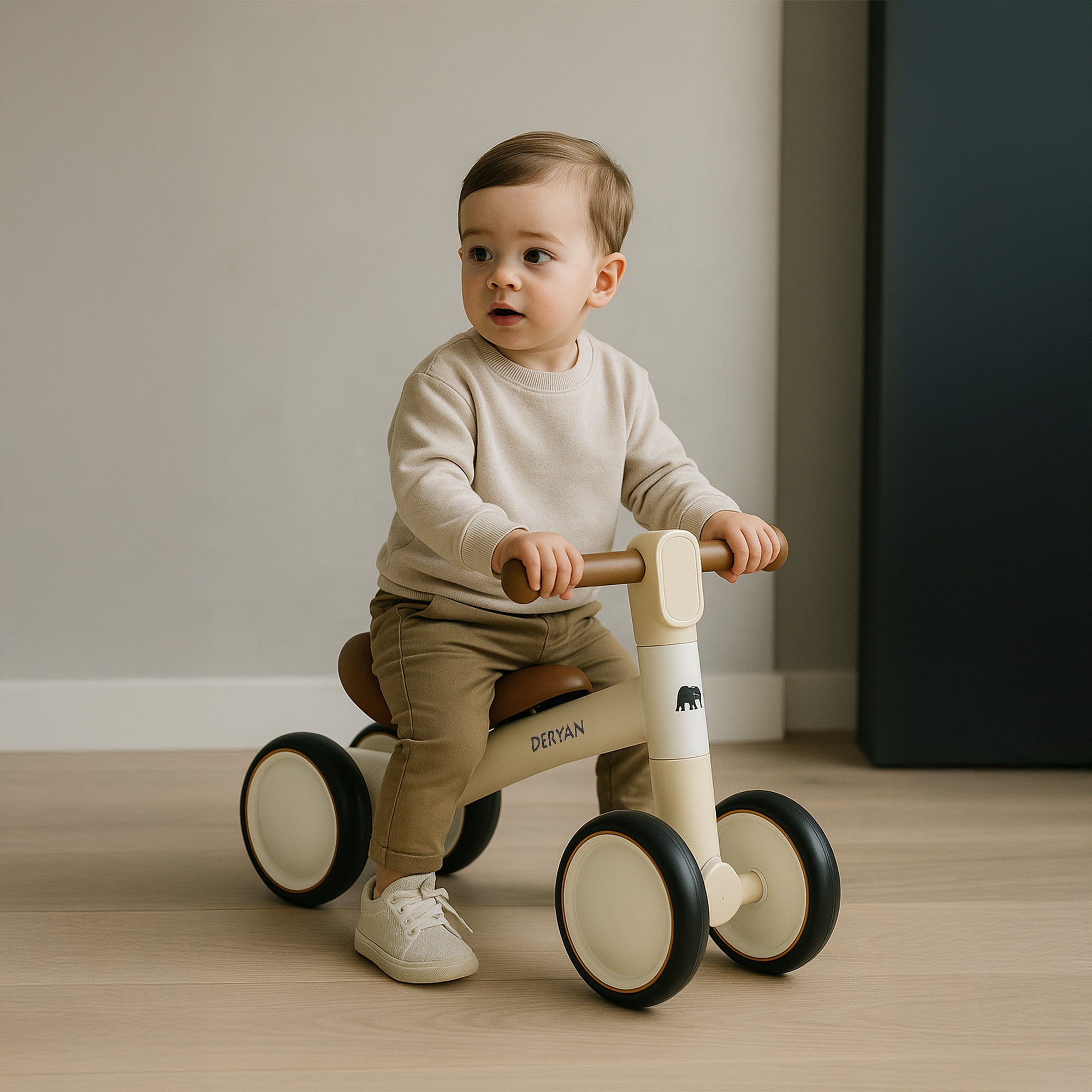 Milo Loopfiets - Speelgoed Vanaf 1 jaar - Cream