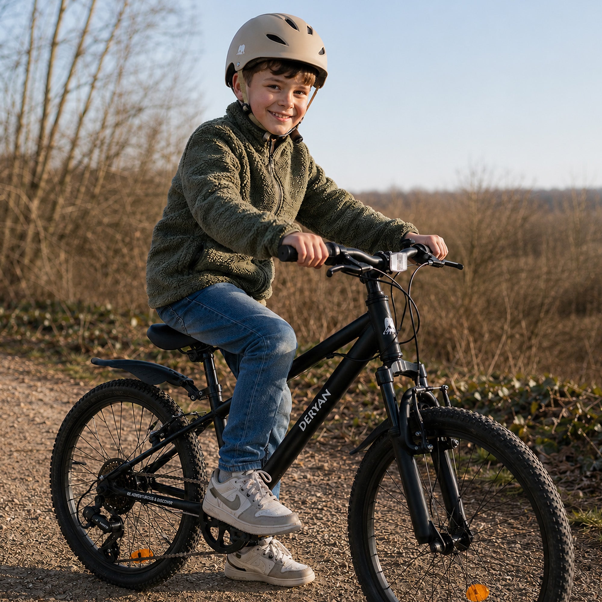 Kinder Mountainbike 20 Inch - Zwart