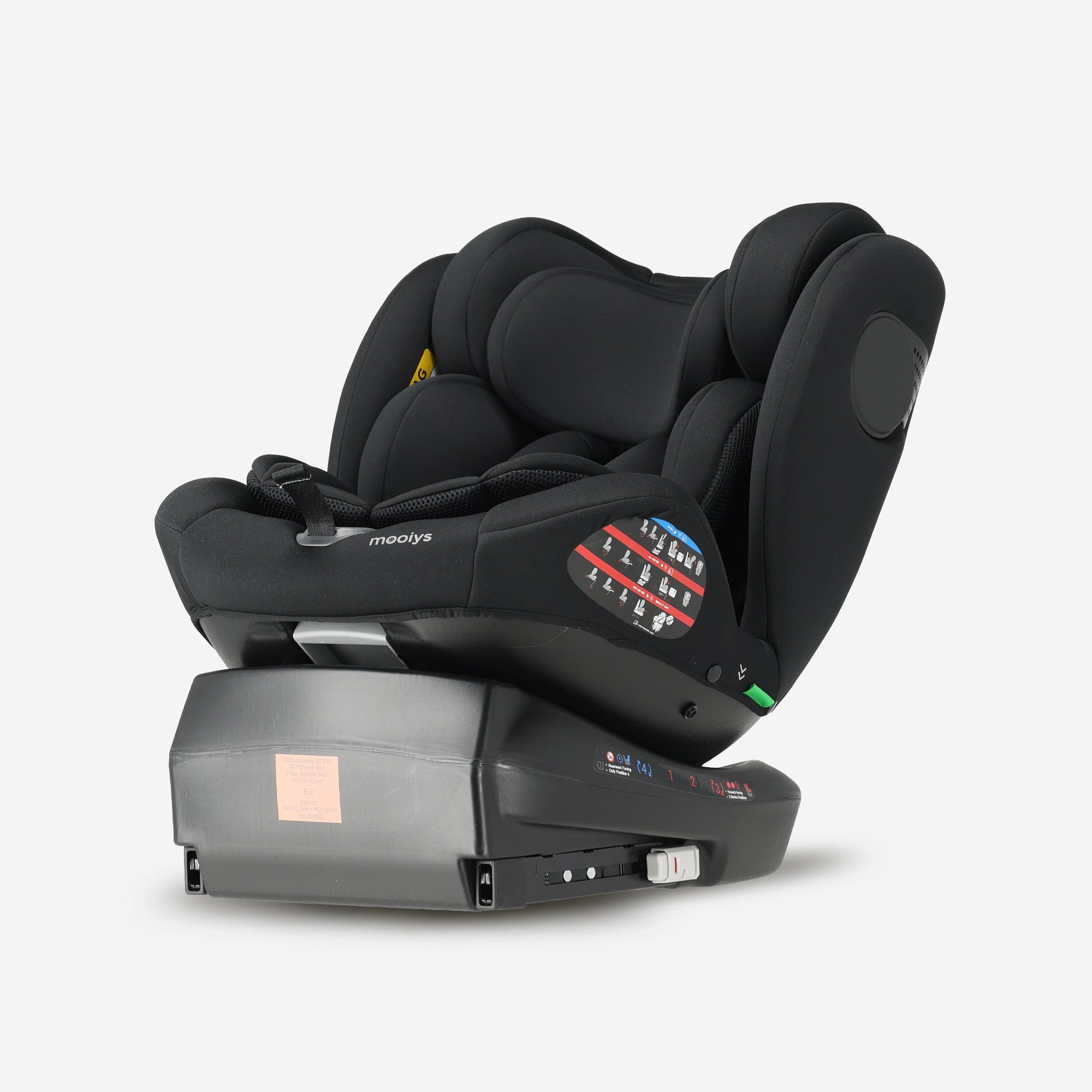 Indy Luxe Autostoel i-Size - 360° Draaibaar - Isofix - Zwart