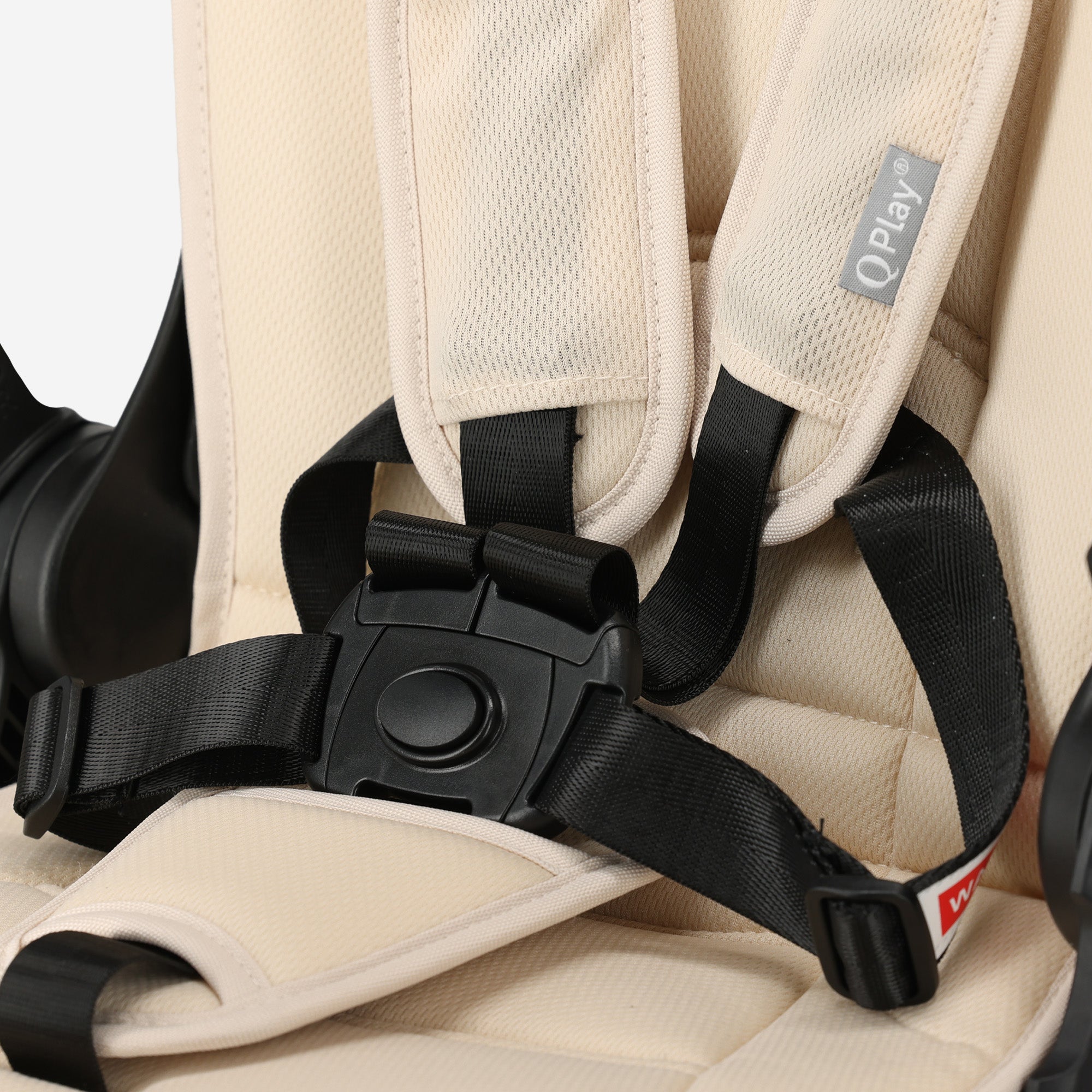 Qplay Nova Max Driewieler met Duwstang - Opvouwbare Peuterfiets - 5-in-1 - Beige