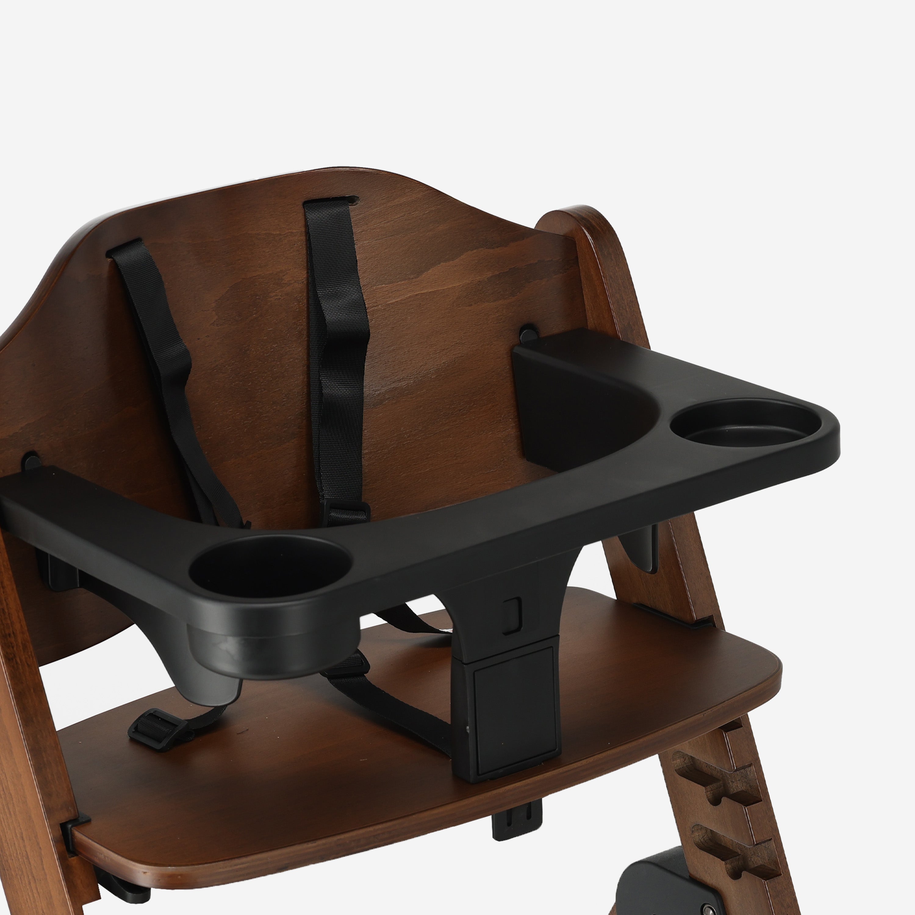 Odin Luxe Houten Meegroeistoel Kinderstoel - Inclusief Eetblad - Verstelbare Kinderstoel - Warm Brown