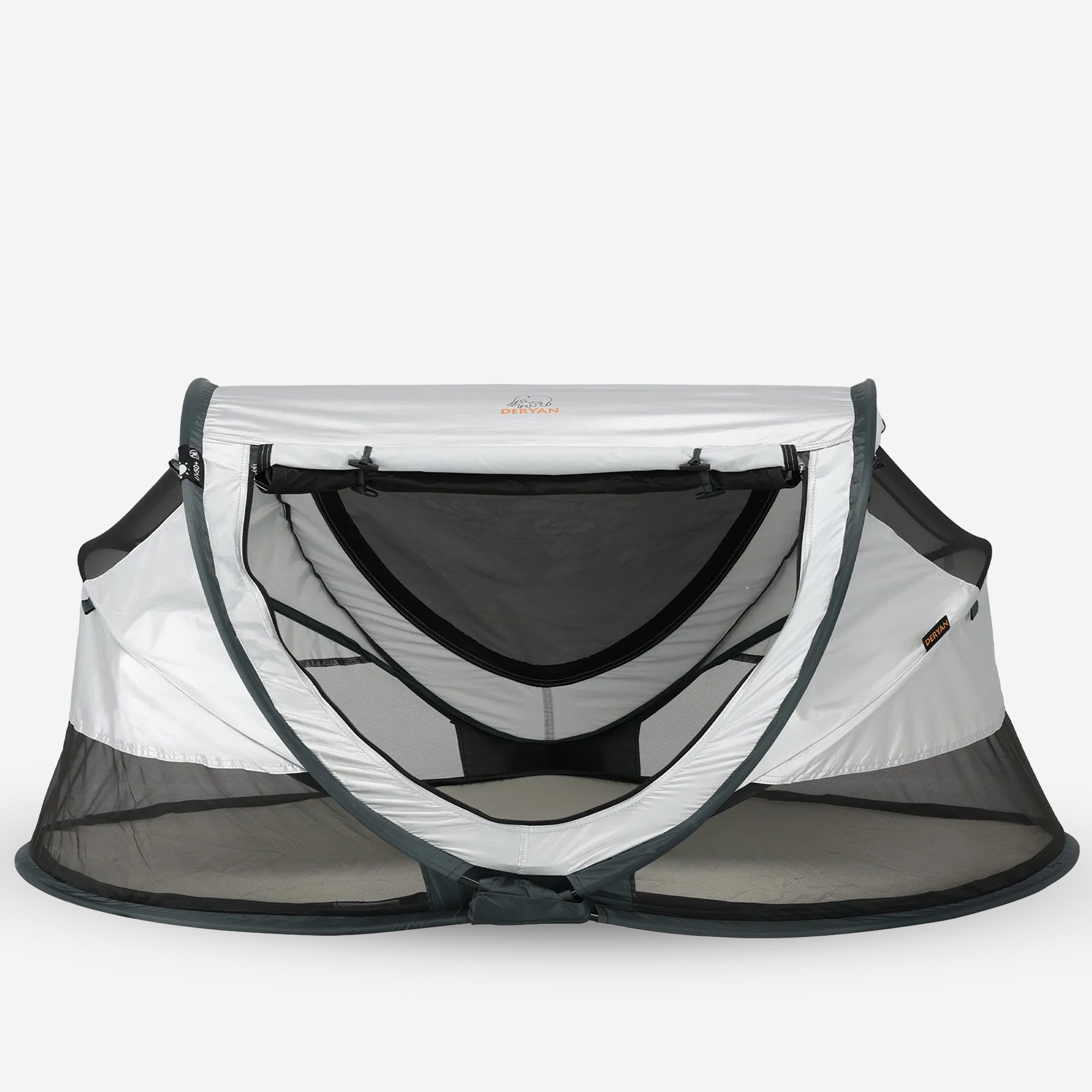 Deryan Toddler Luxury Camping Bed – Includes self-inflating mattress - Silver