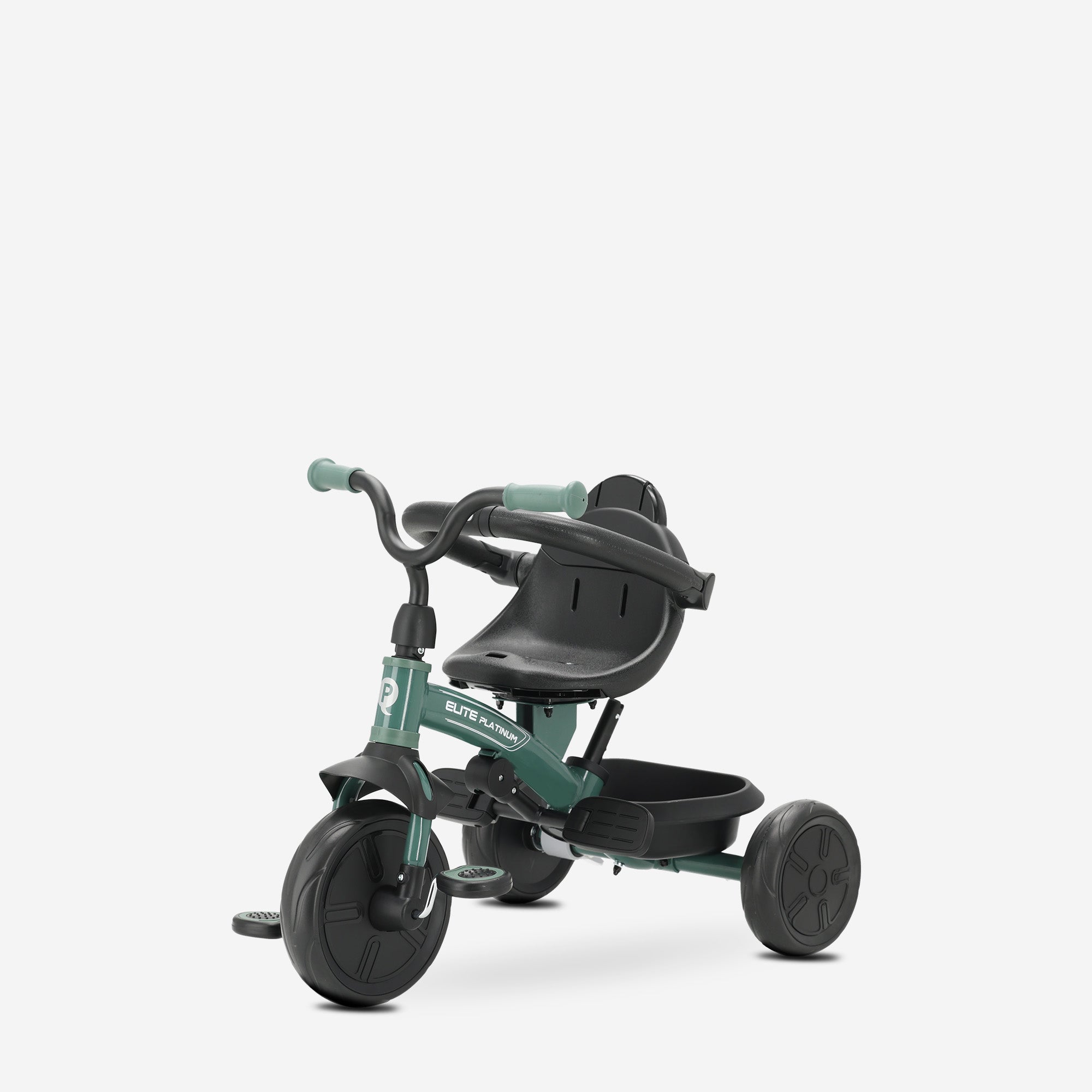 Qplay luxe Driewieler met duwstang - Groen